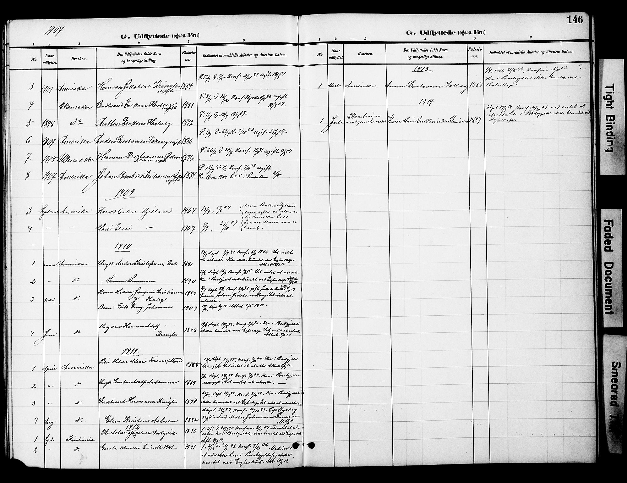 Nannestad prestekontor Kirkebøker, SAO/A-10414a/G/Gc/L0001: Parish register (copy) no. III 1, 1901-1916, p. 146