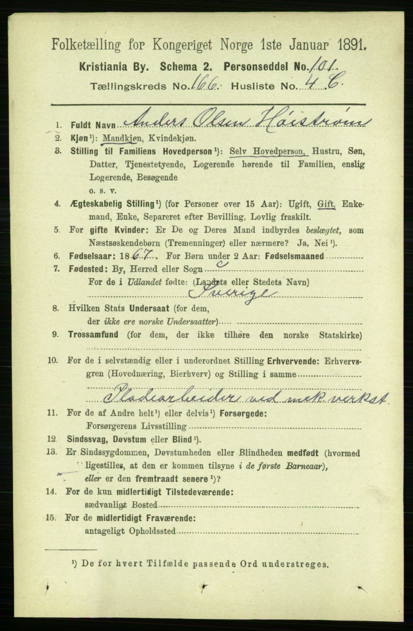 RA, 1891 census for 0301 Kristiania, 1891, p. 96553