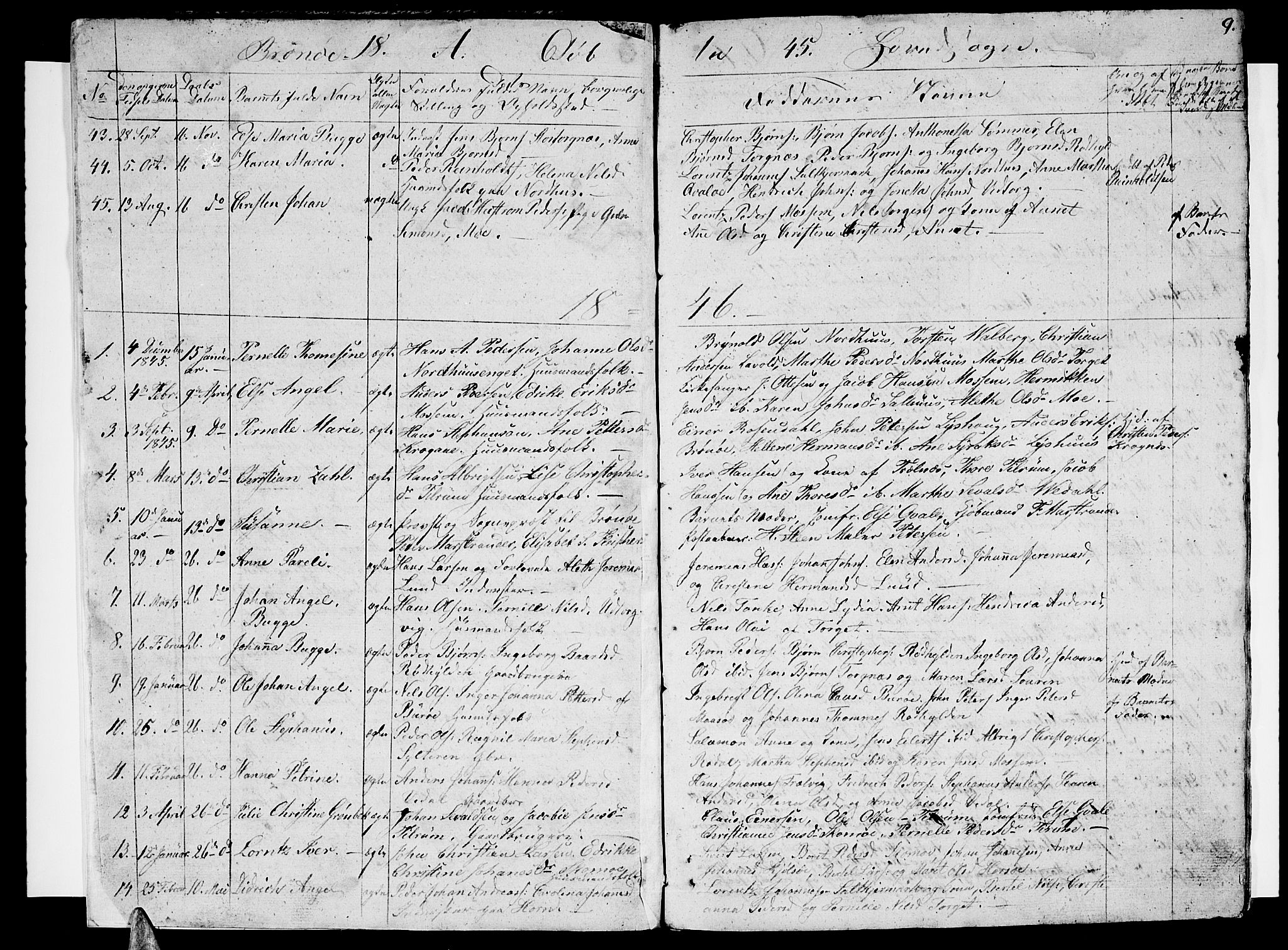 Ministerialprotokoller, klokkerbøker og fødselsregistre - Nordland, SAT/A-1459/813/L0211: Parish register (copy) no. 813C03, 1842-1863, p. 9
