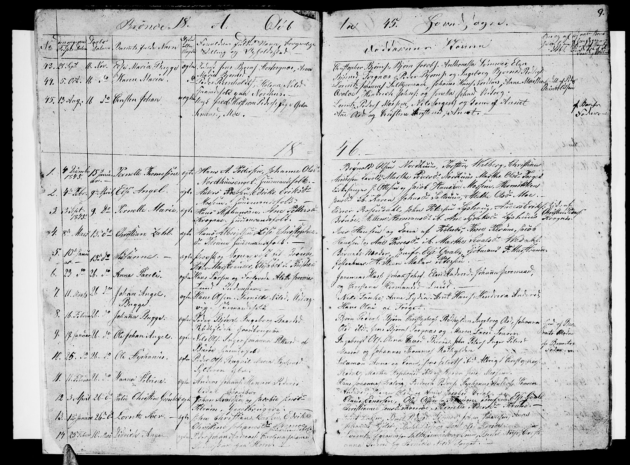 Ministerialprotokoller, klokkerbøker og fødselsregistre - Nordland, AV/SAT-A-1459/813/L0211: Parish register (copy) no. 813C03, 1842-1863, p. 9
