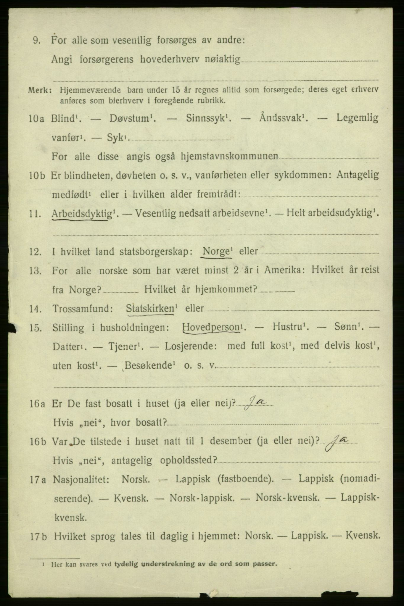 SATØ, 1920 census for Kjelvik, 1920, p. 3618