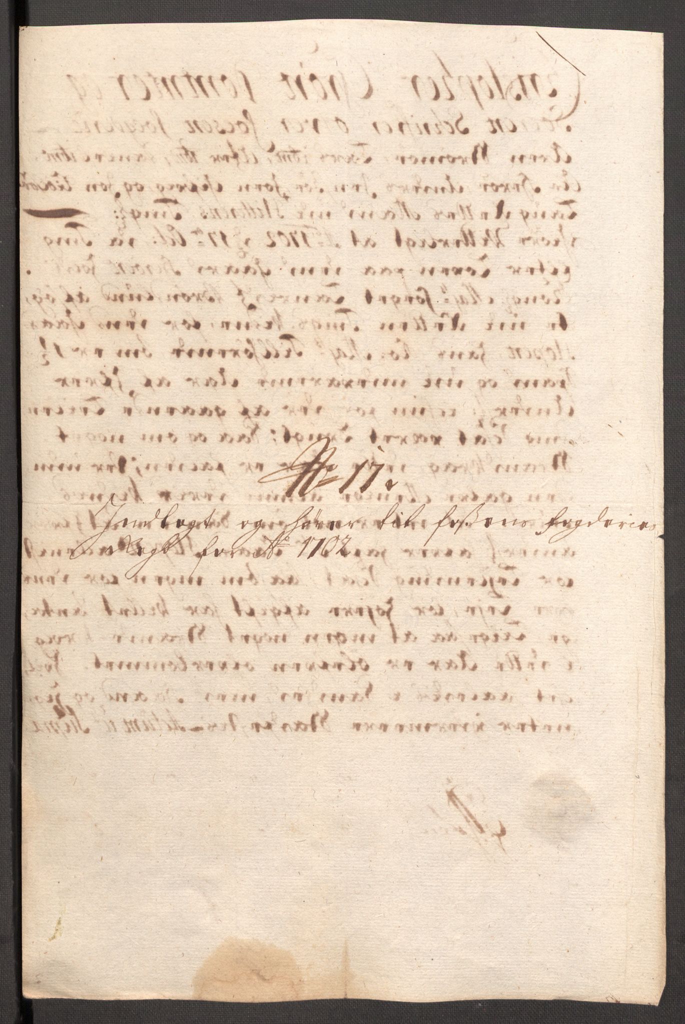Rentekammeret inntil 1814, Reviderte regnskaper, Fogderegnskap, RA/EA-4092/R57/L3855: Fogderegnskap Fosen, 1702-1703, p. 160