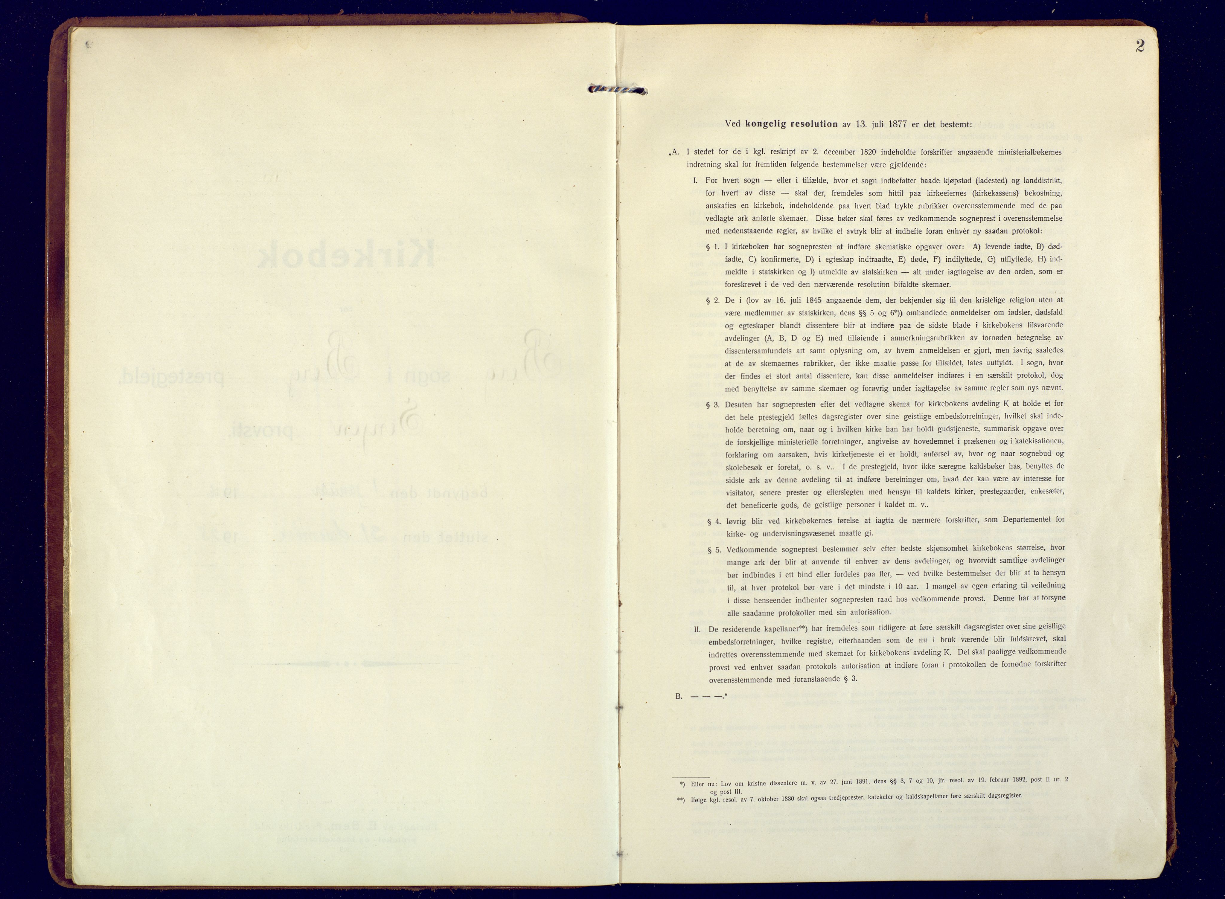 Berg sokneprestkontor, SATØ/S-1318/G/Ga/Gaa: Parish register (official) no. 9, 1916-1928, p. 2