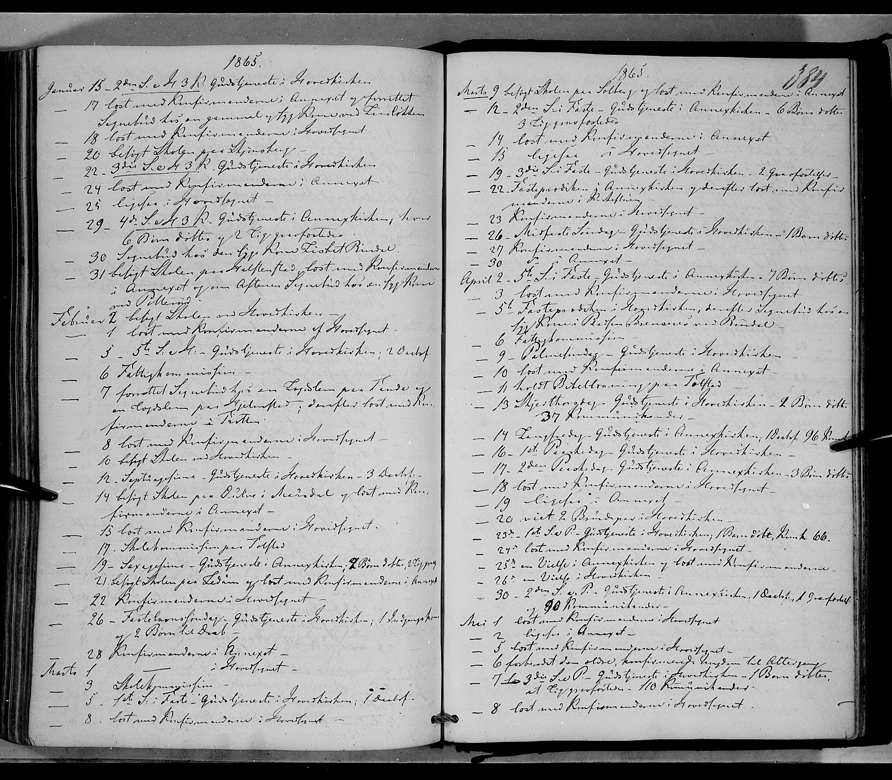 Øyer prestekontor, AV/SAH-PREST-084/H/Ha/Haa/L0006: Parish register (official) no. 6, 1858-1874, p. 384