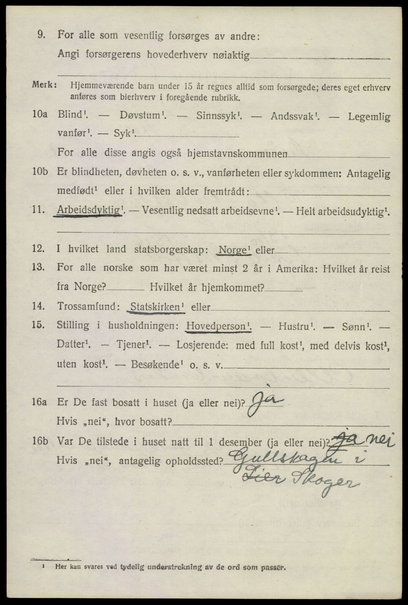 SAKO, 1920 census for Strømm, 1920, p. 3514