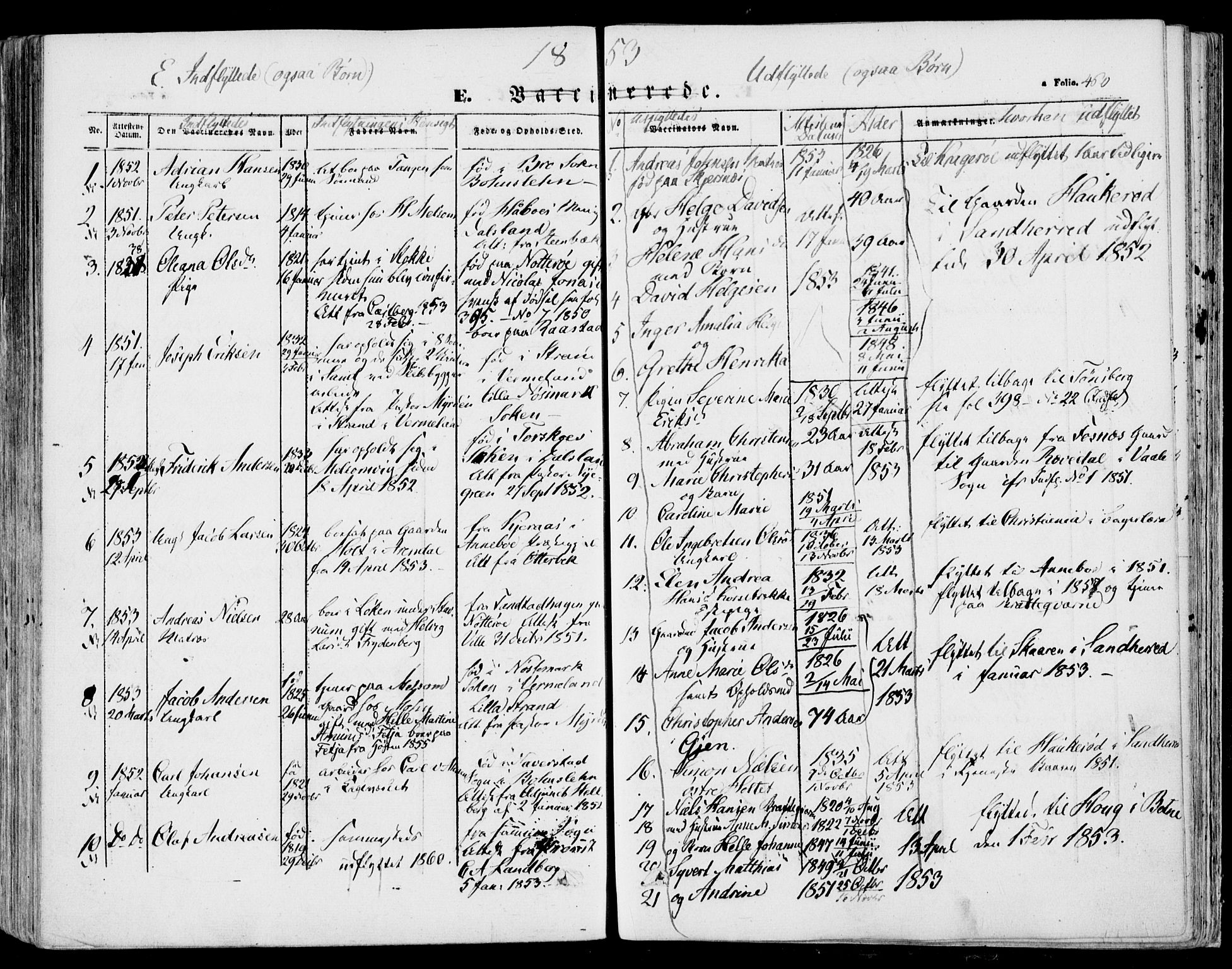 Stokke kirkebøker, SAKO/A-320/F/Fa/L0007: Parish register (official) no. I 7, 1844-1857, p. 460