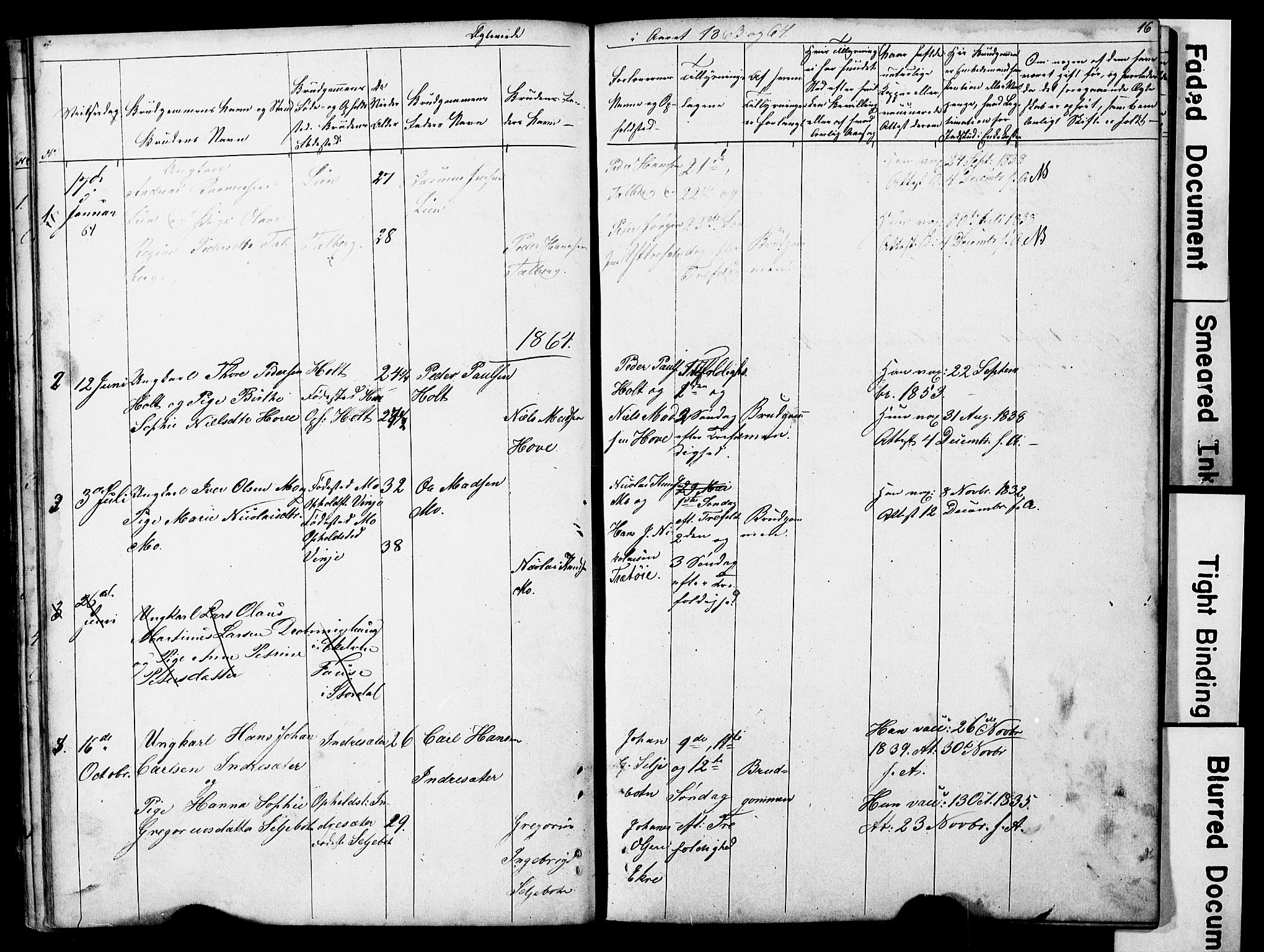 Ministerialprotokoller, klokkerbøker og fødselsregistre - Møre og Romsdal, AV/SAT-A-1454/521/L0301: Parish register (copy) no. 521C02, 1854-1881, p. 16