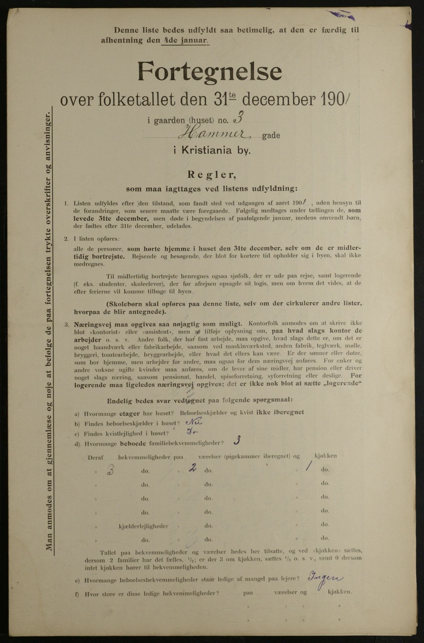 OBA, Municipal Census 1901 for Kristiania, 1901, p. 5544