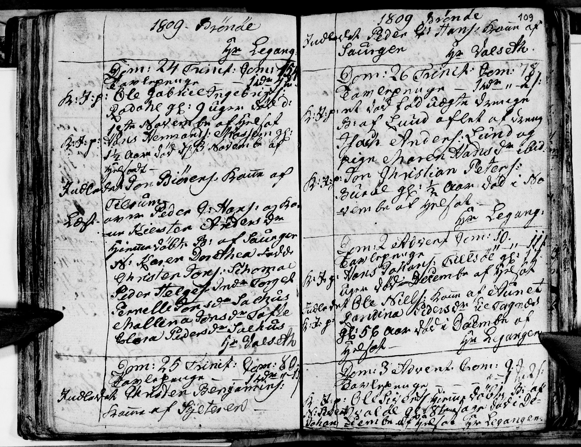 Ministerialprotokoller, klokkerbøker og fødselsregistre - Nordland, AV/SAT-A-1459/813/L0209: Parish register (copy) no. 813C01, 1803-1821, p. 109