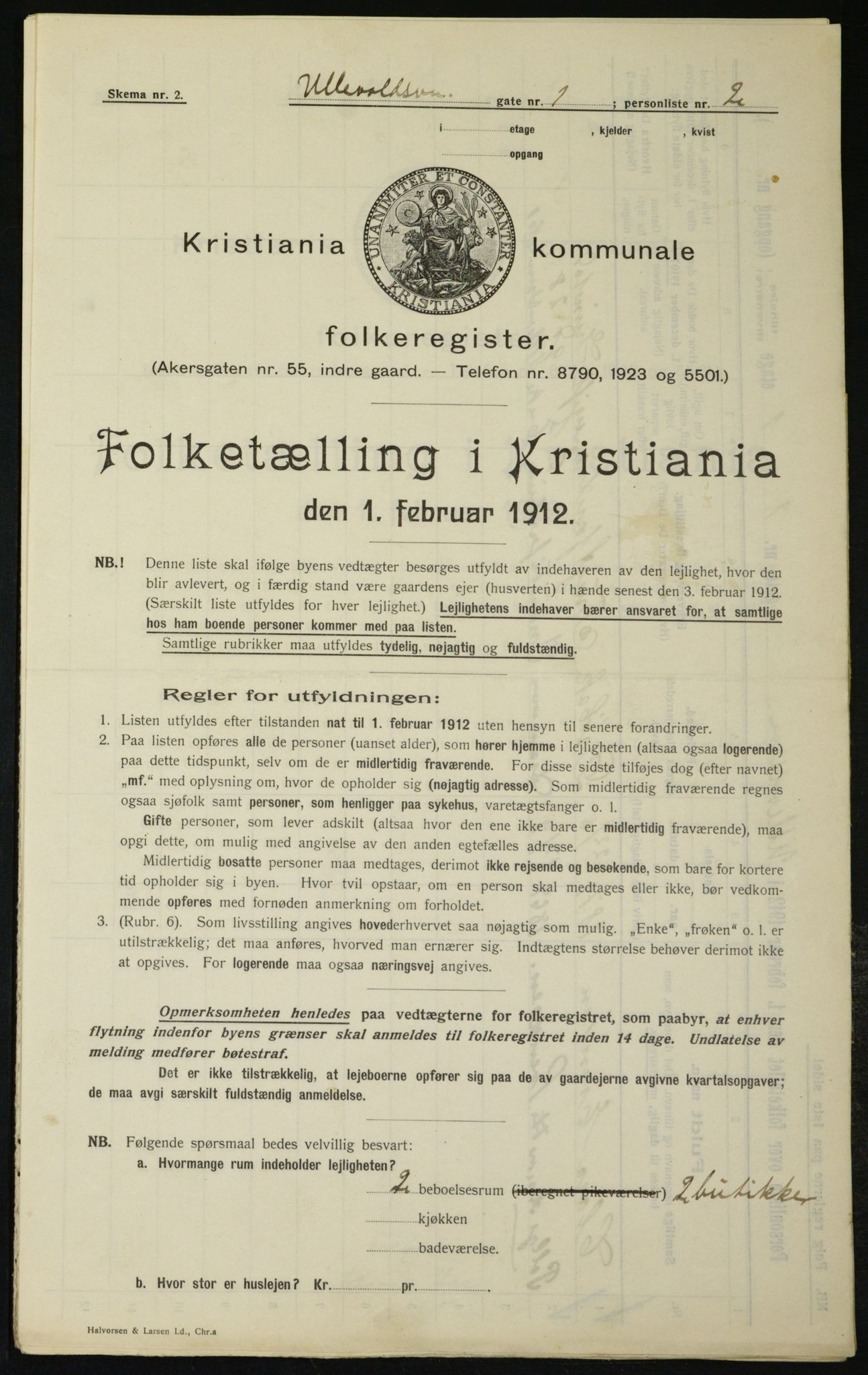 OBA, Municipal Census 1912 for Kristiania, 1912, p. 118838