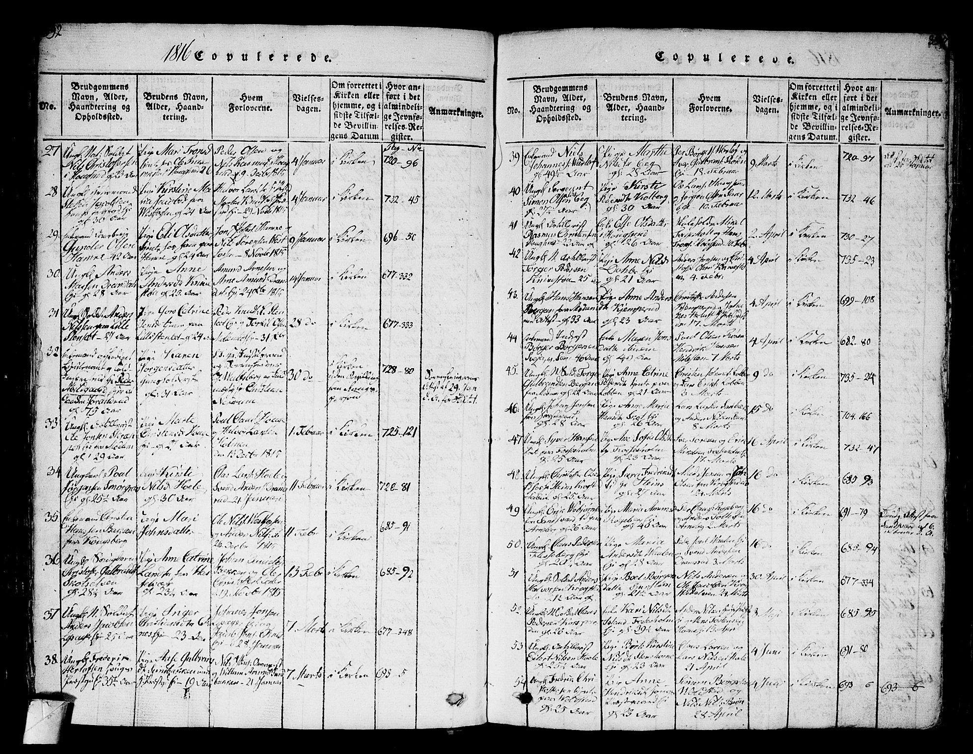 Eiker kirkebøker, AV/SAKO-A-4/G/Ga/L0001: Parish register (copy) no. I 1, 1814-1832, p. 392-393