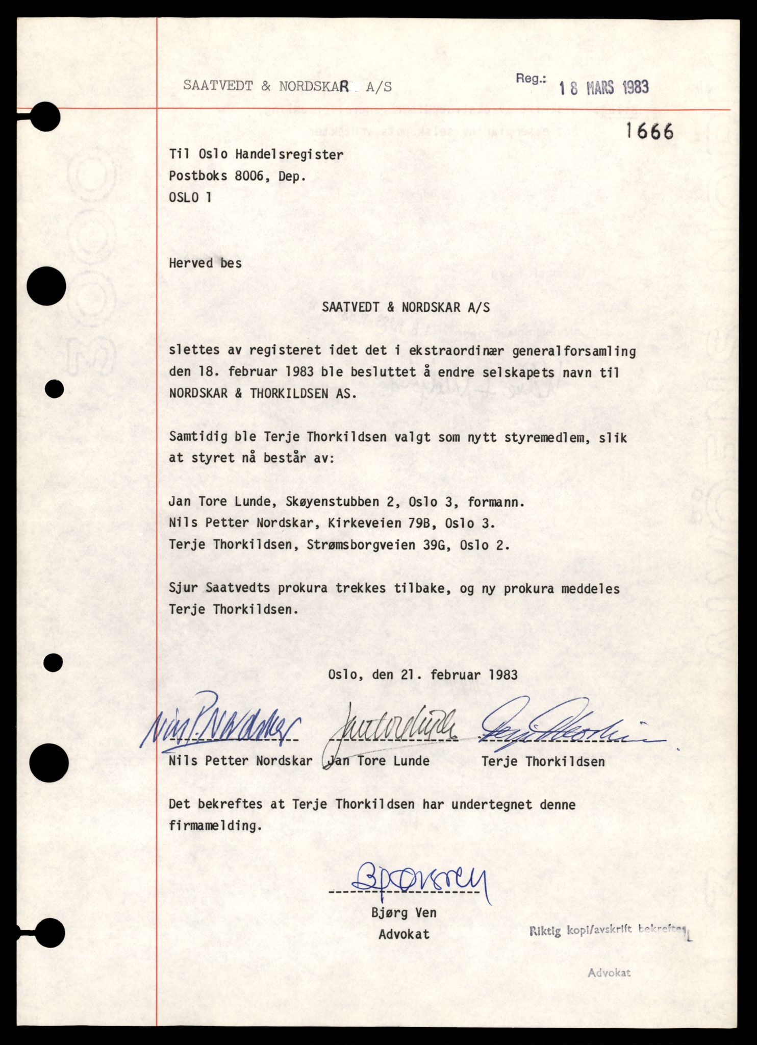 Oslo byfogd, Handelsregisteret, AV/SAT-A-10867/G/Gb/Gbb/L0061: Registreringsmeldinger, S-Tb, 1983, p. 3