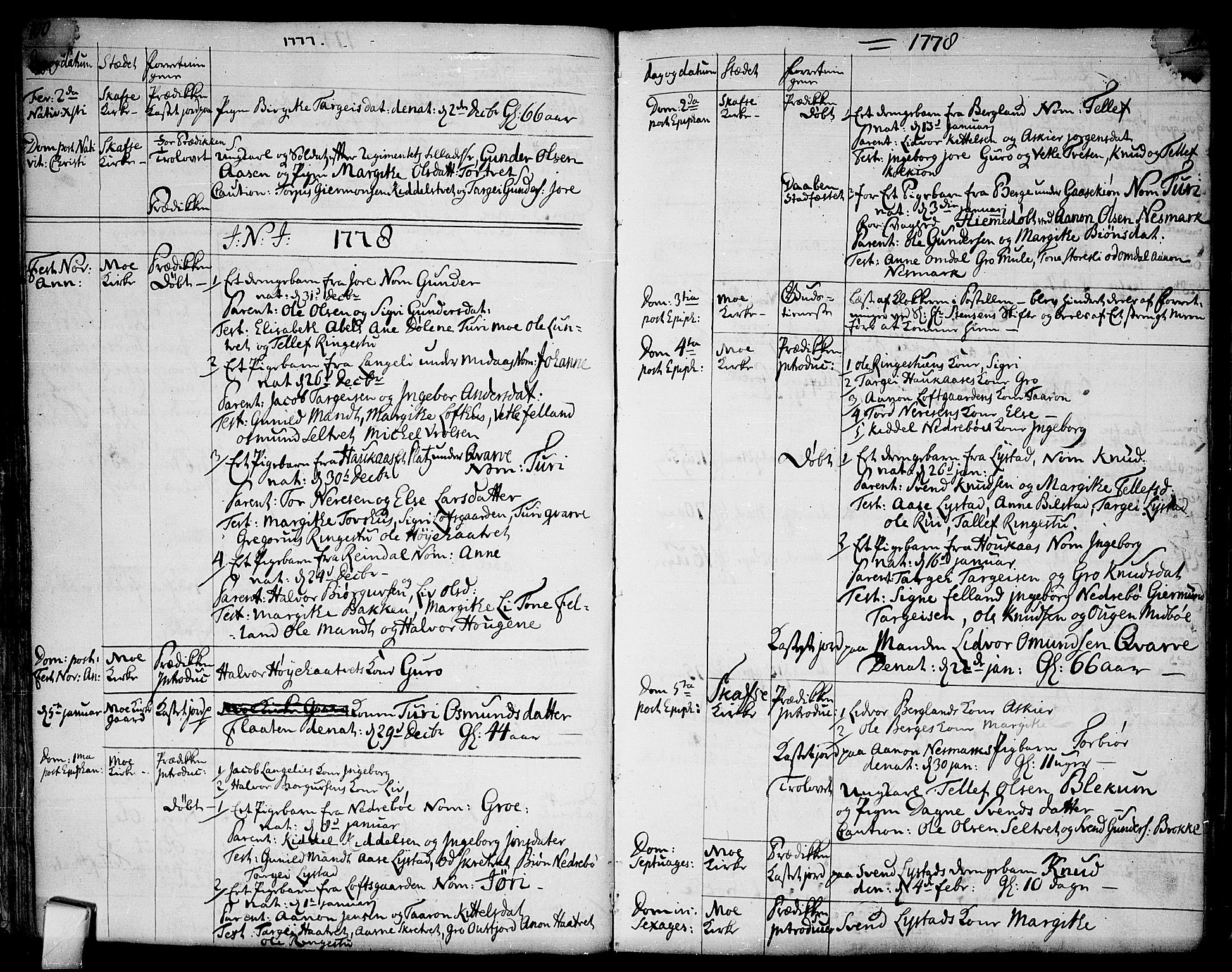 Mo kirkebøker, AV/SAKO-A-286/F/Fa/L0002: Parish register (official) no. I 2, 1766-1799, p. 100-101