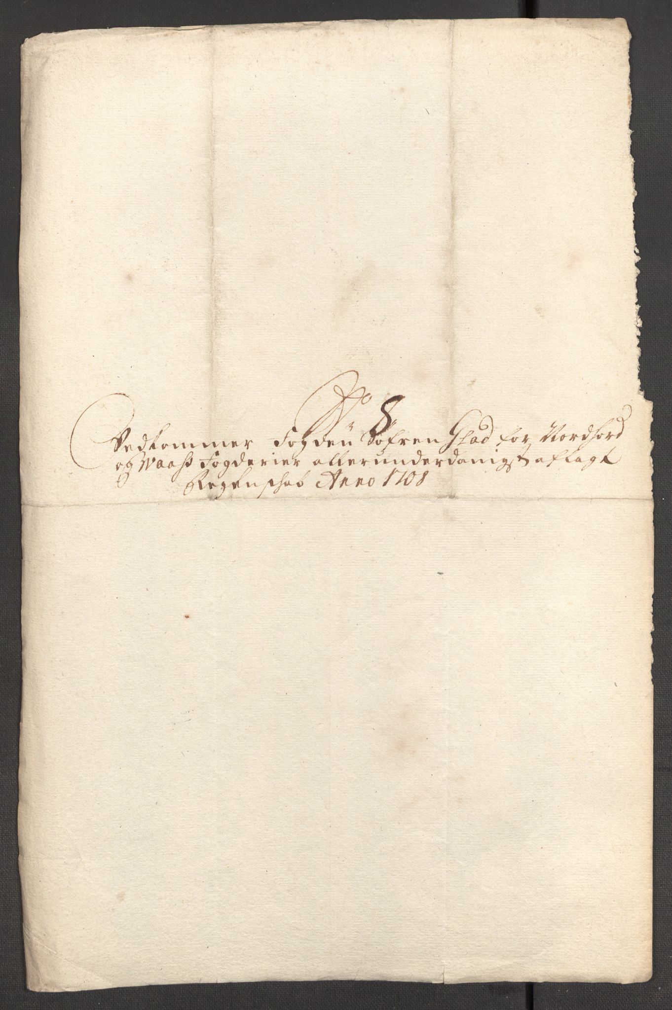 Rentekammeret inntil 1814, Reviderte regnskaper, Fogderegnskap, RA/EA-4092/R51/L3189: Fogderegnskap Nordhordland og Voss, 1708, p. 241