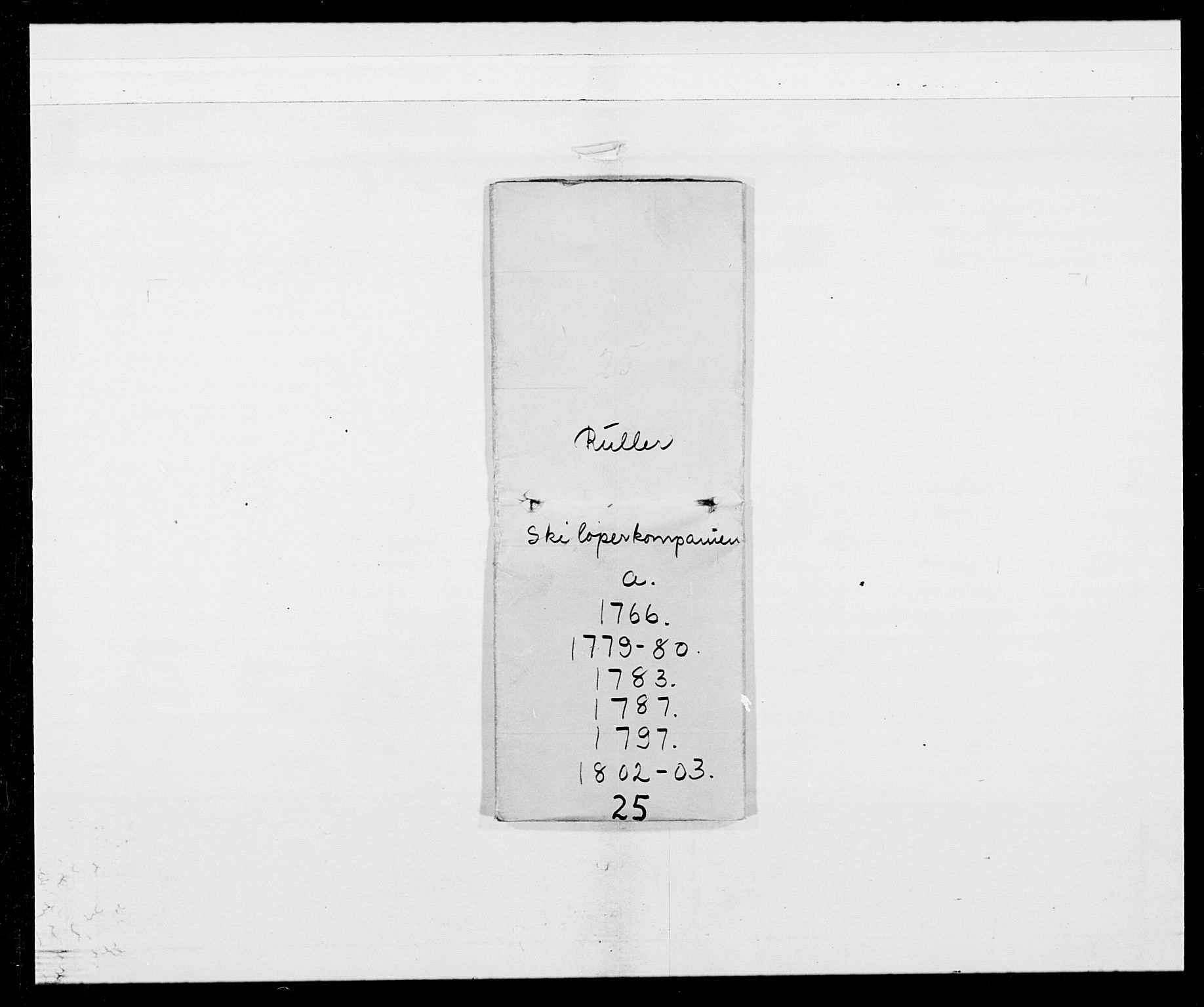 Generalitets- og kommissariatskollegiet, Det kongelige norske kommissariatskollegium, AV/RA-EA-5420/E/Eh/L0025: Skiløperkompaniene, 1766-1803, p. 14