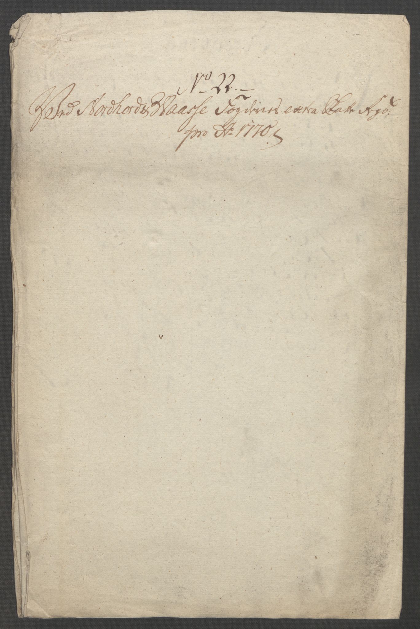 Rentekammeret inntil 1814, Reviderte regnskaper, Fogderegnskap, RA/EA-4092/R51/L3303: Ekstraskatten Nordhordland og Voss, 1762-1772, p. 492