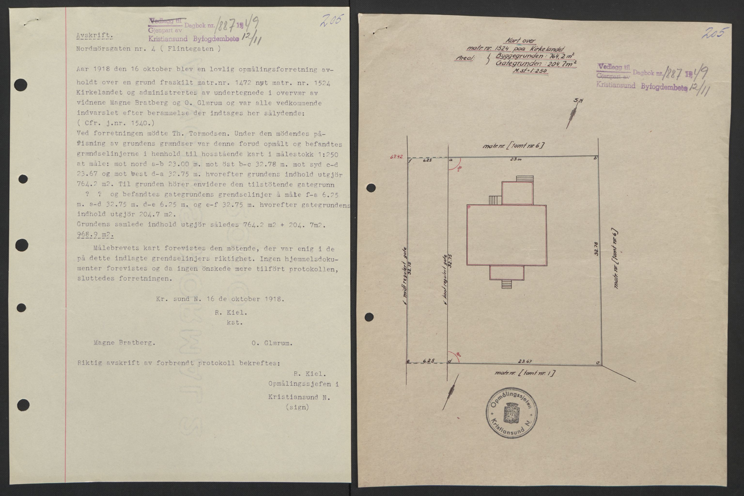 Kristiansund byfogd, AV/SAT-A-4587/A/27: Mortgage book no. 42, 1947-1950, Diary no: : 1887/1949