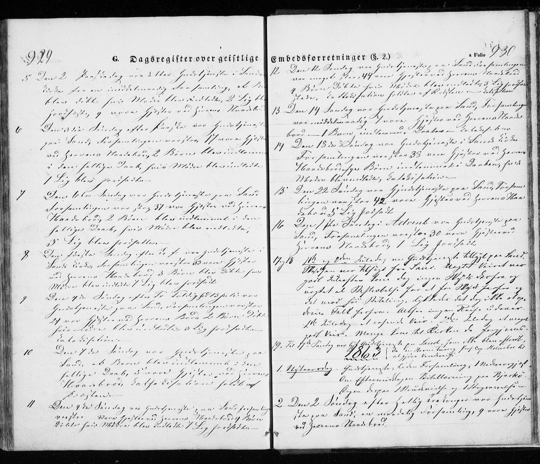 Trondenes sokneprestkontor, SATØ/S-1319/H/Ha/L0010kirke: Parish register (official) no. 10, 1840-1865, p. 929-930