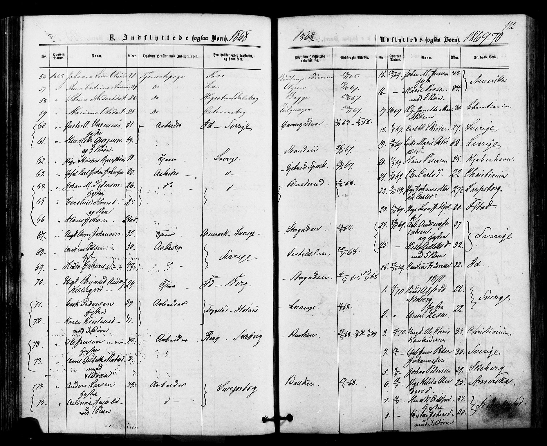 Halden prestekontor Kirkebøker, AV/SAO-A-10909/F/Fa/L0010: Parish register (official) no. I 10, 1866-1877, p. 112
