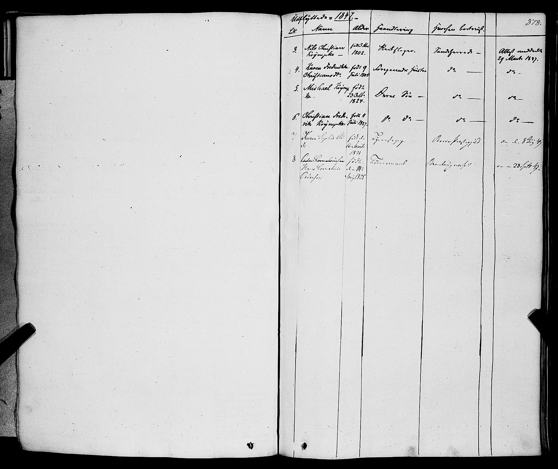 Larvik kirkebøker, AV/SAKO-A-352/F/Fa/L0002: Parish register (official) no. I 2, 1825-1847, p. 378