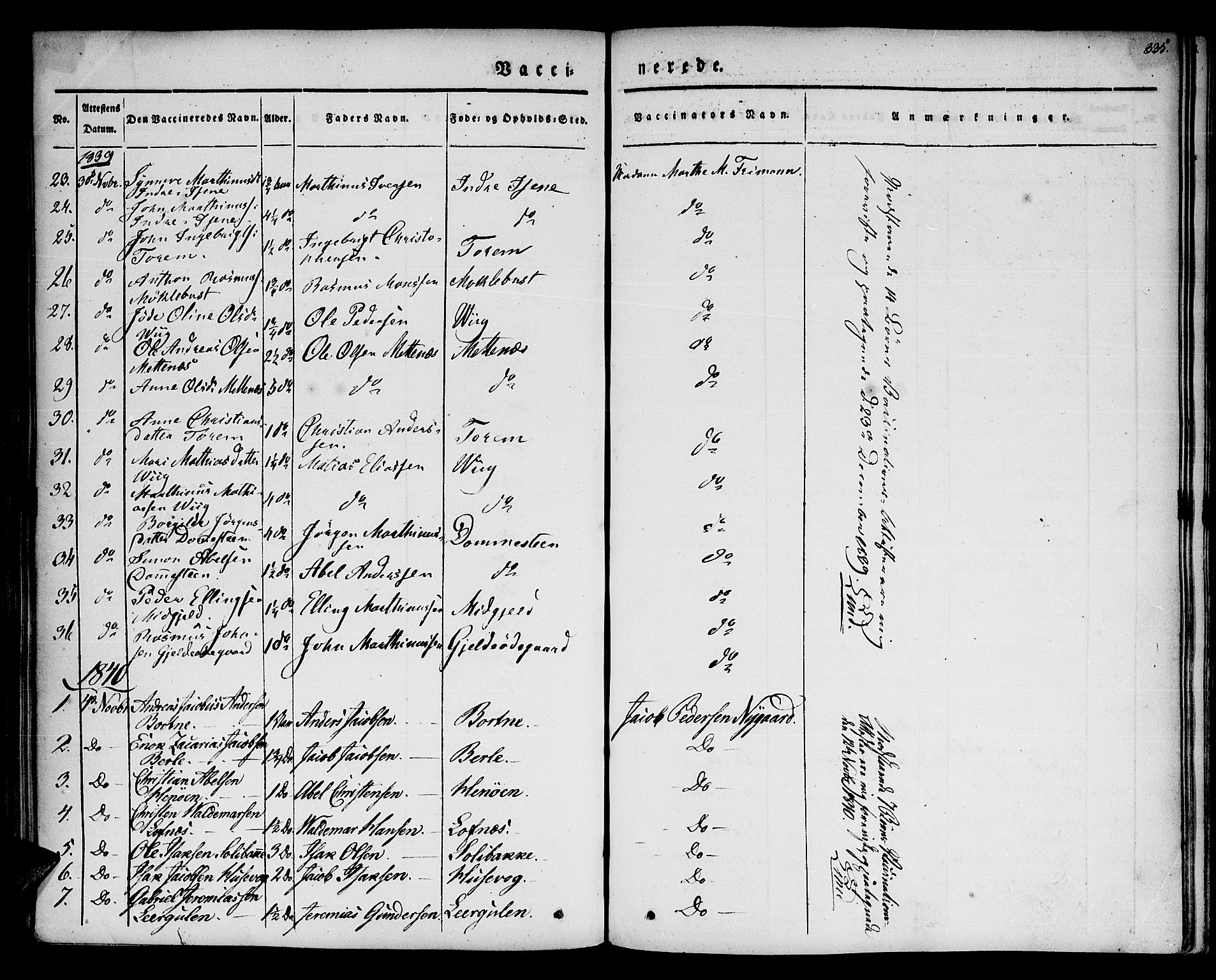 Davik sokneprestembete, AV/SAB-A-79701/H/Haa/Haaa/L0004: Parish register (official) no. A 4, 1830-1849, p. 335