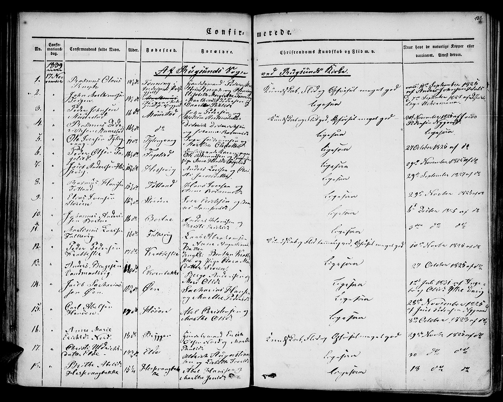 Davik sokneprestembete, AV/SAB-A-79701/H/Haa/Haaa/L0004: Parish register (official) no. A 4, 1830-1849, p. 132