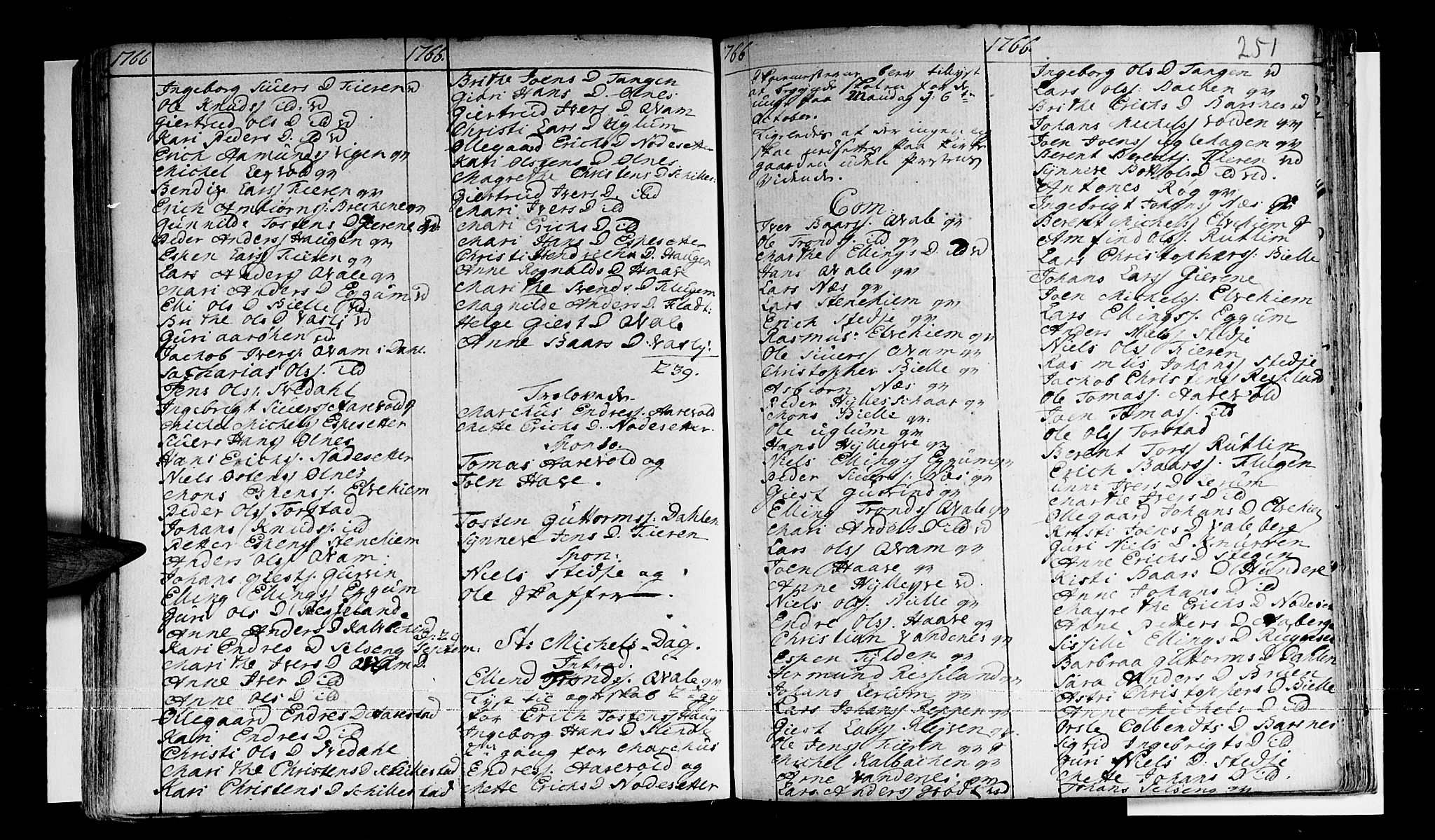 Sogndal sokneprestembete, AV/SAB-A-81301/H/Haa/Haaa/L0003: Parish register (official) no. A 3, 1747-1768, p. 251