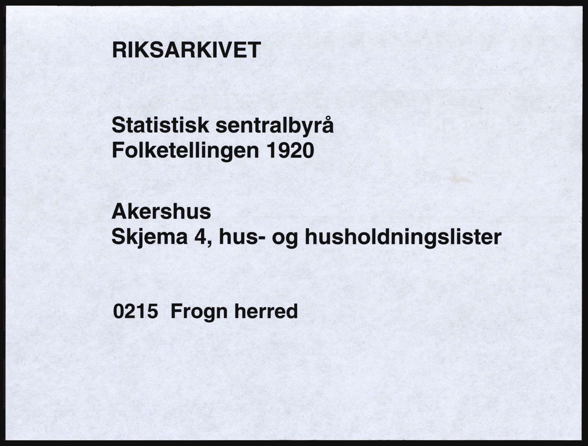 SAO, 1920 census for Frogn, 1920, p. 27