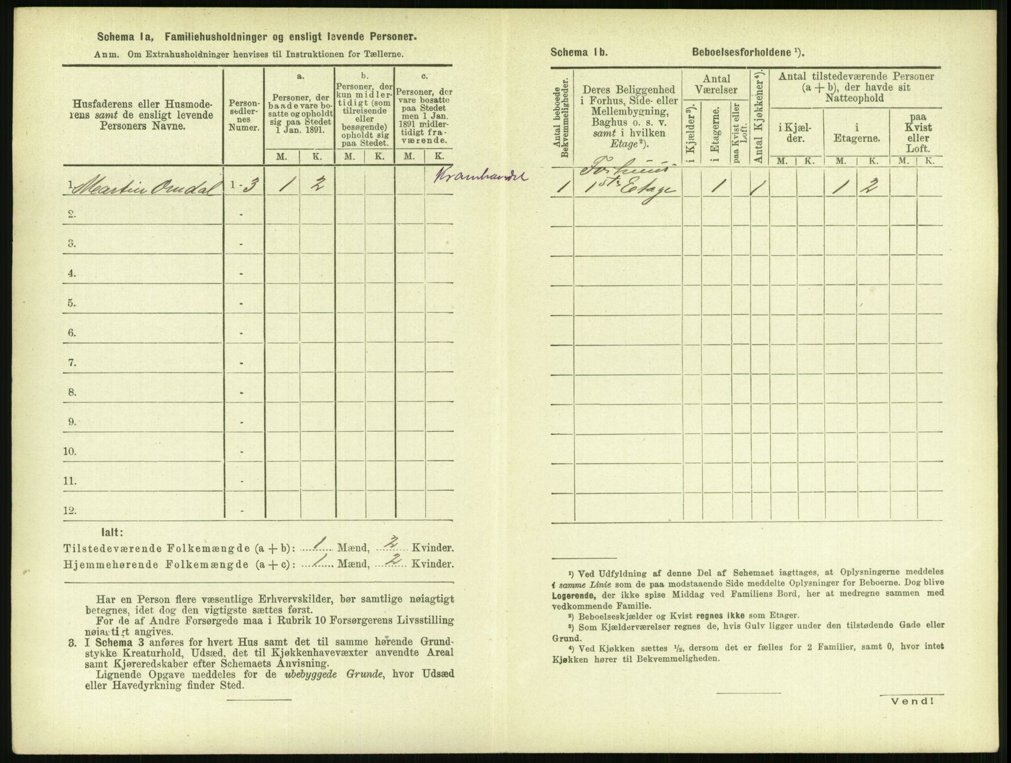 RA, 1891 census for 1103 Stavanger, 1891, p. 1882