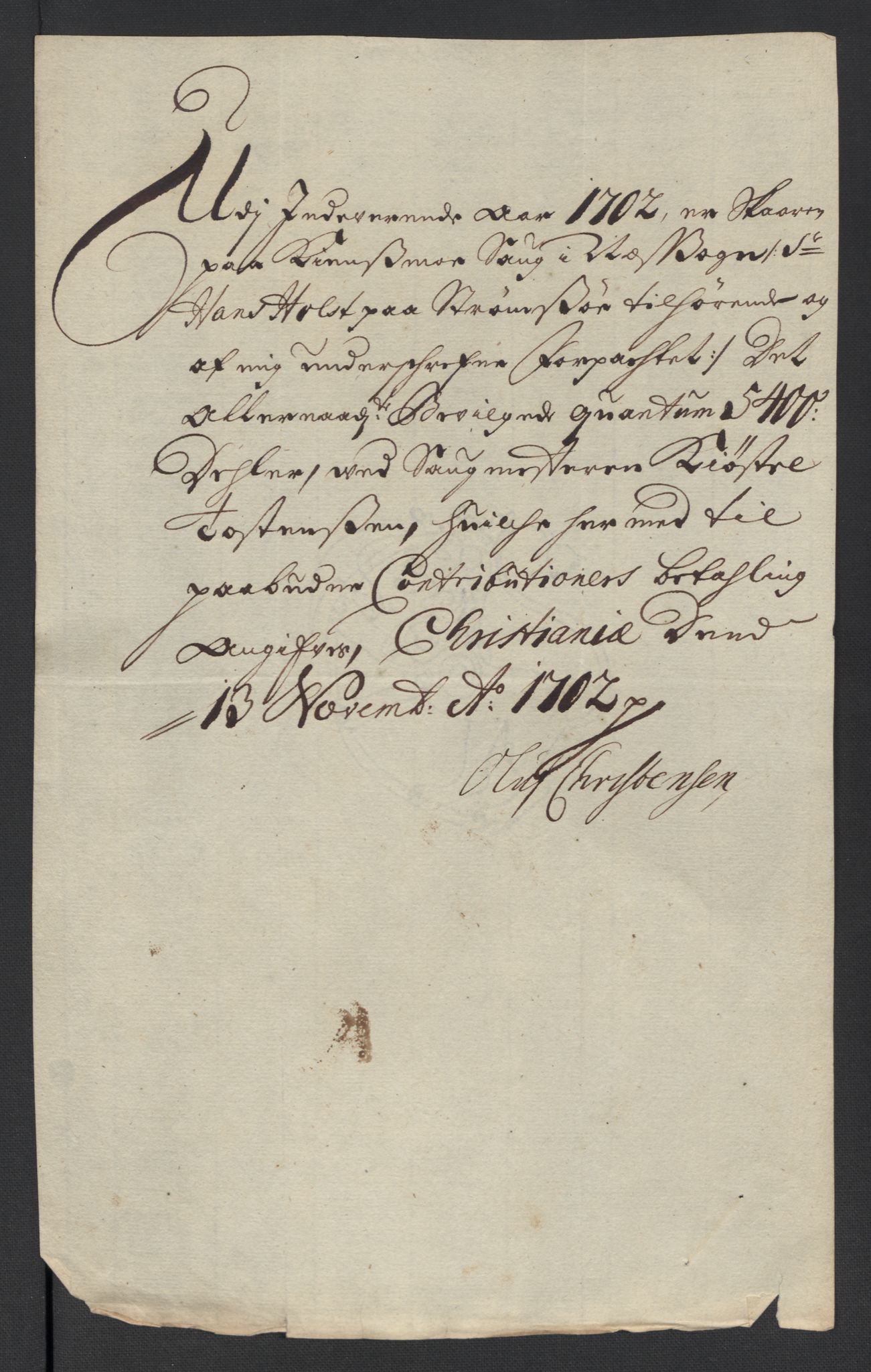 Rentekammeret inntil 1814, Reviderte regnskaper, Fogderegnskap, AV/RA-EA-4092/R12/L0714: Fogderegnskap Øvre Romerike, 1702, p. 309