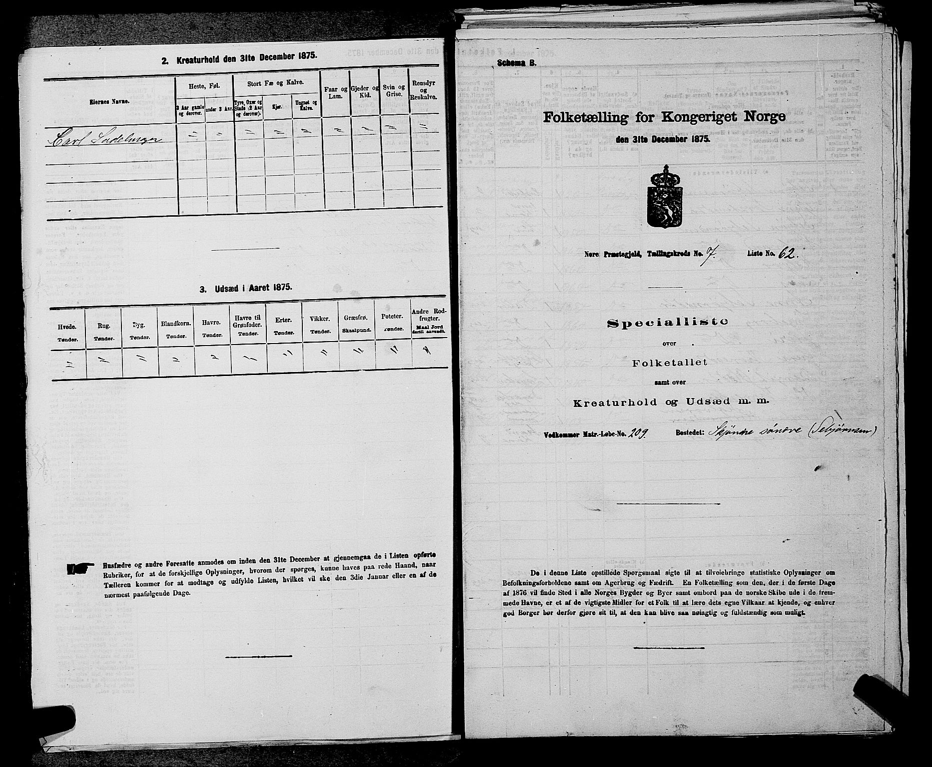 SAKO, 1875 census for 0633P Nore, 1875, p. 861