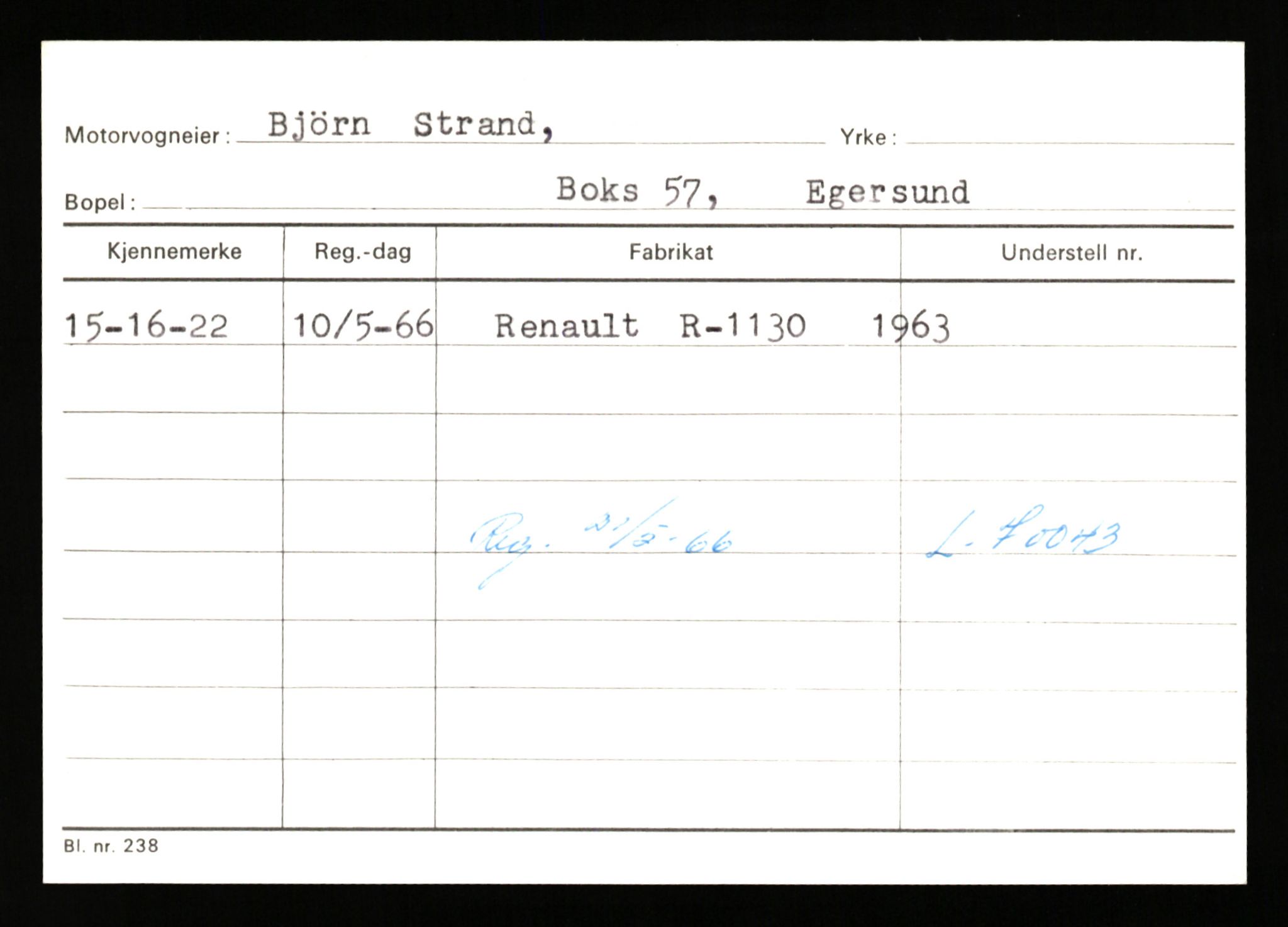 Stavanger trafikkstasjon, AV/SAST-A-101942/0/G/L0010: Registreringsnummer: 130000 - 239953, 1930-1971, p. 727