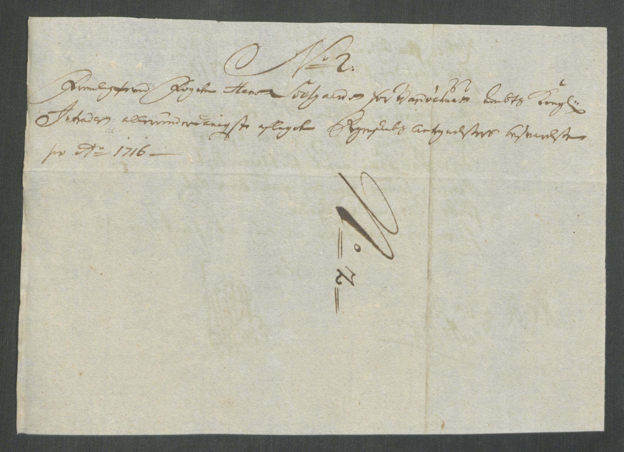 Rentekammeret inntil 1814, Reviderte regnskaper, Fogderegnskap, AV/RA-EA-4092/R69/L4857: Fogderegnskap Finnmark/Vardøhus, 1716-1718, p. 184