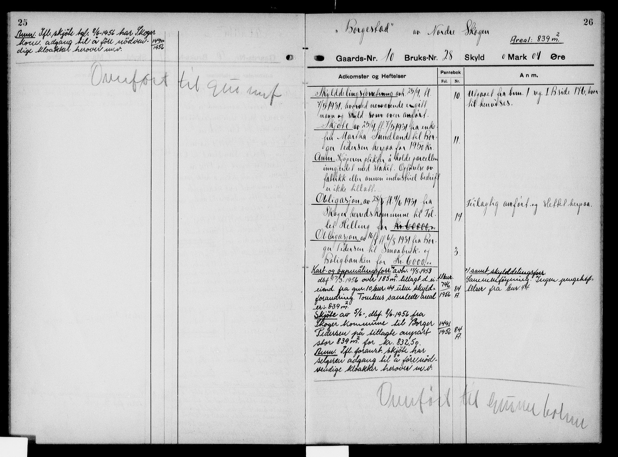 Nordre Jarlsberg sorenskriveri, AV/SAKO-A-80/G/Gb/Gbd/L0005: Mortgage register no. IV 5, p. 25-26