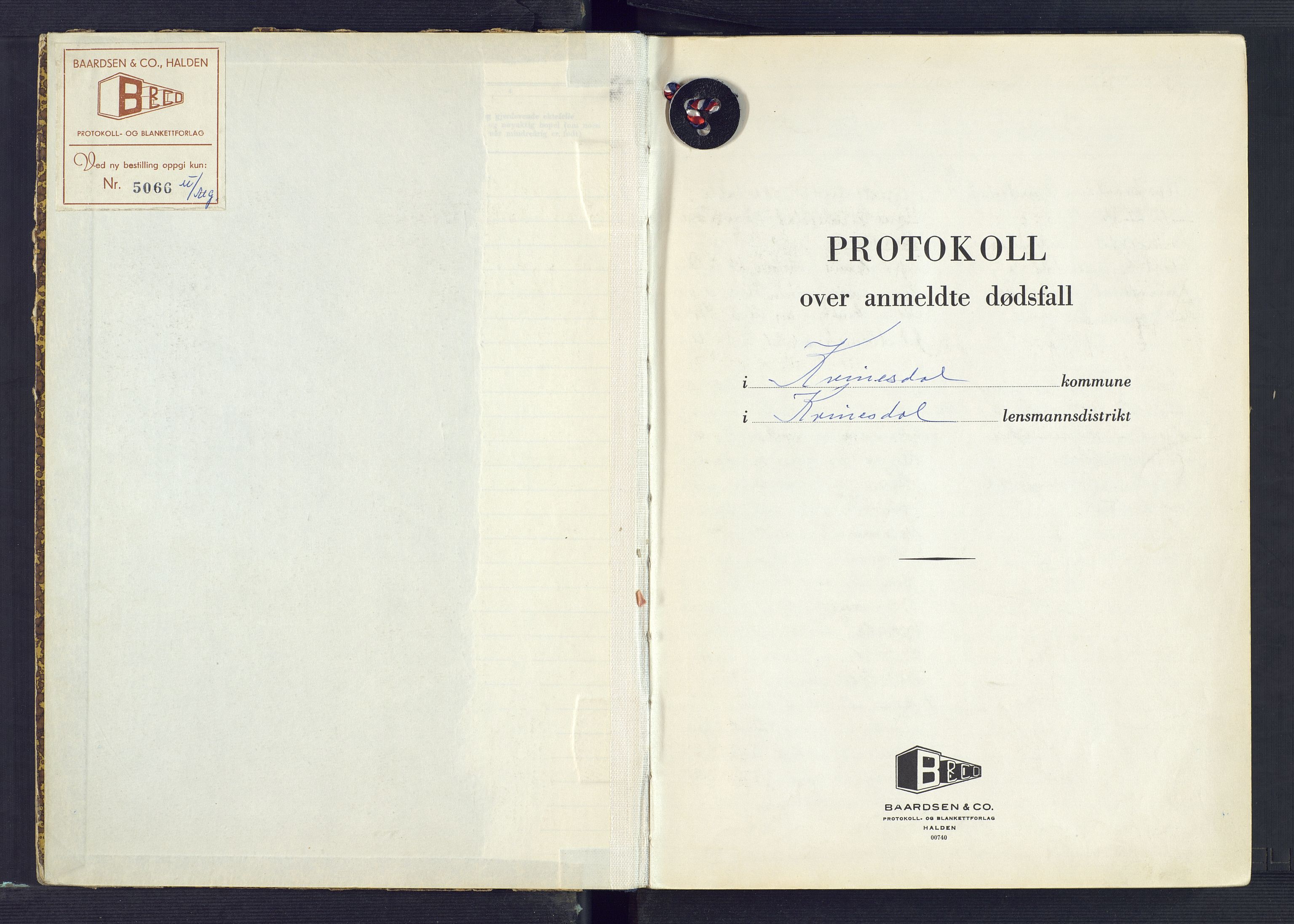 Kvinesdal lensmannskontor, AV/SAK-1241-0026/F/Fe/L0010: Dødsfallsprotokoll nr 49, 1965-1970