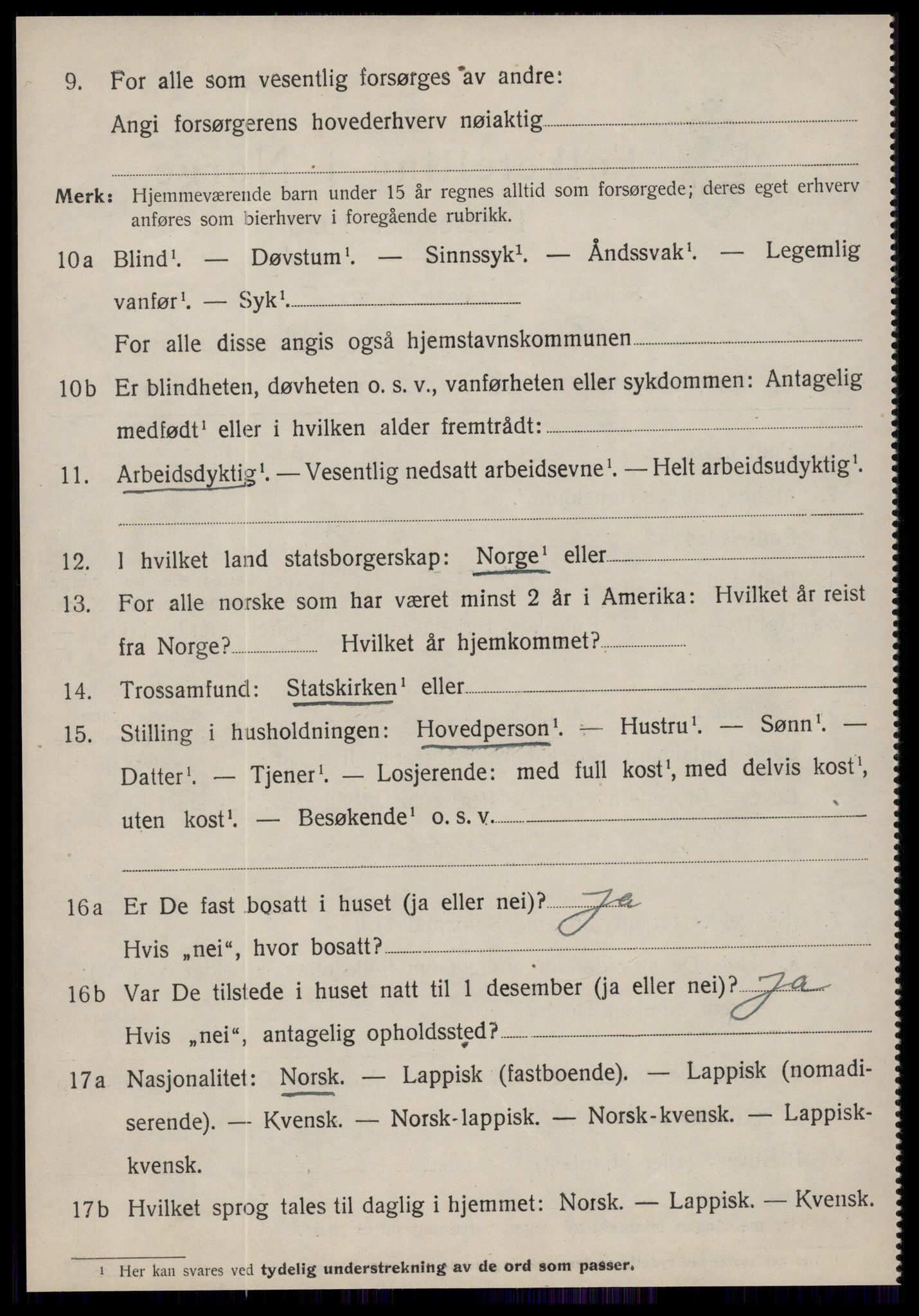 SAT, 1920 census for Oppdal, 1920, p. 5330