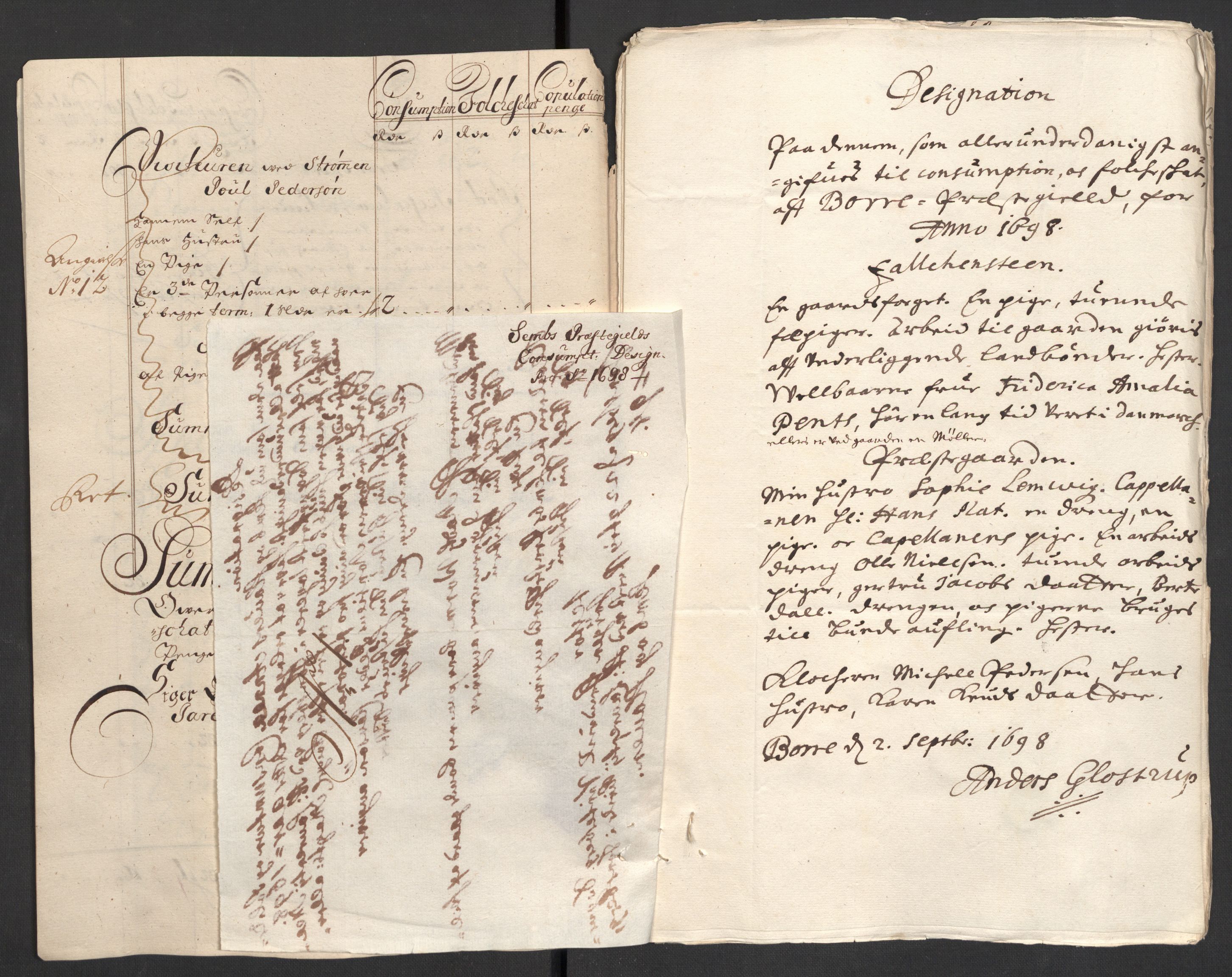 Rentekammeret inntil 1814, Reviderte regnskaper, Fogderegnskap, RA/EA-4092/R32/L1868: Fogderegnskap Jarlsberg grevskap, 1697-1699, p. 152