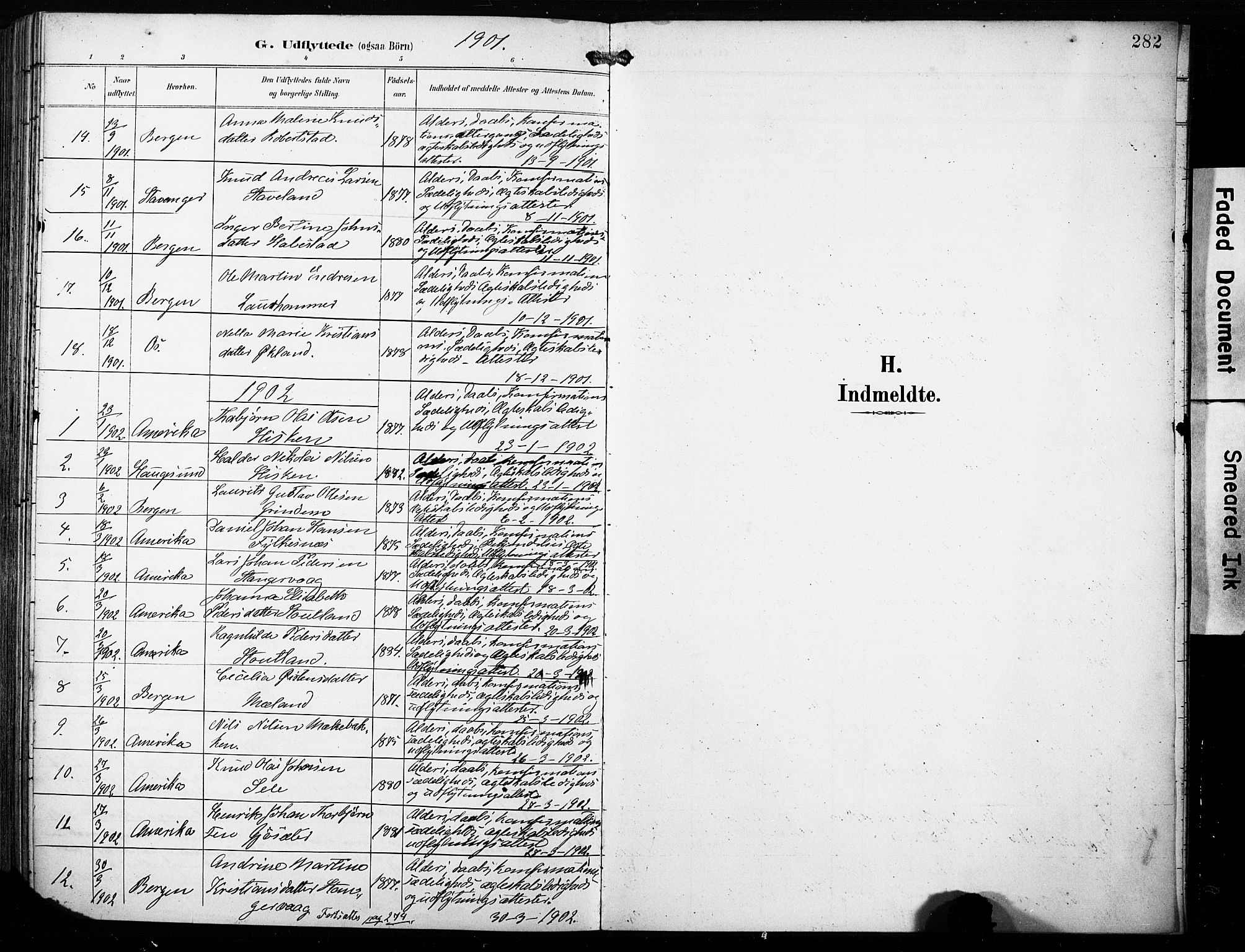 Finnås sokneprestembete, AV/SAB-A-99925/H/Ha/Haa/Haac/L0002: Parish register (official) no. C 2, 1895-1904, p. 282