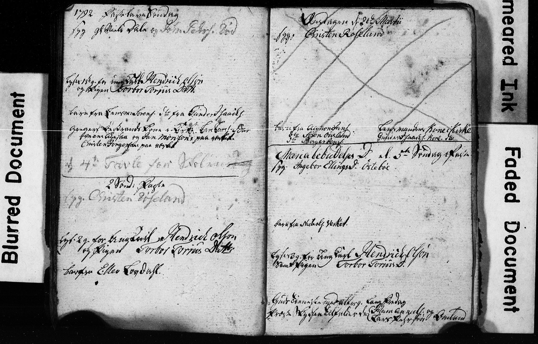 Søndeled sokneprestkontor, AV/SAK-1111-0038/F/Ff/L0001: Banns register no. A VI 4, 1784-1820