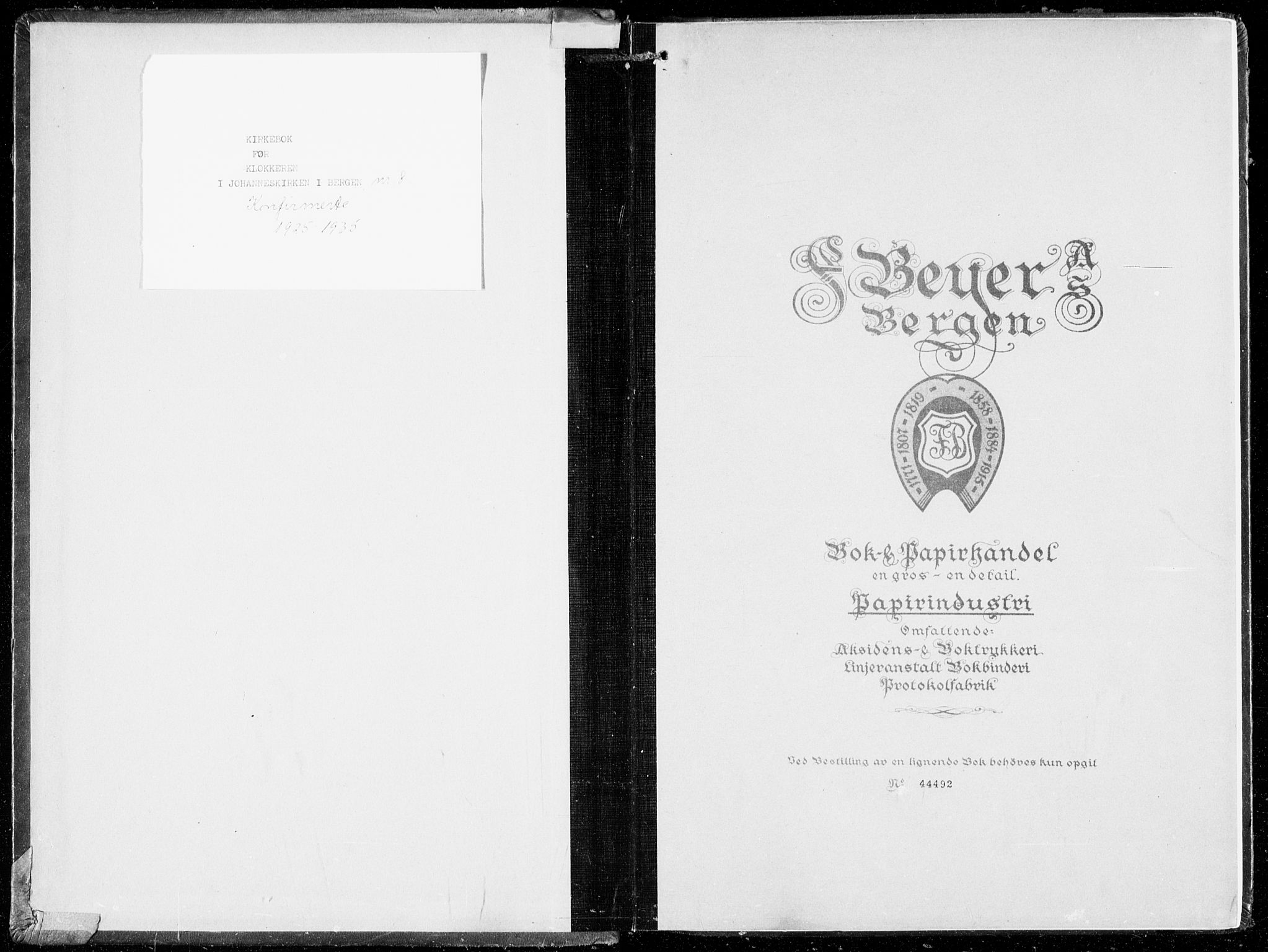 Johanneskirken sokneprestembete, AV/SAB-A-76001/H/Hab: Parish register (copy) no. B  3, 1925-1935