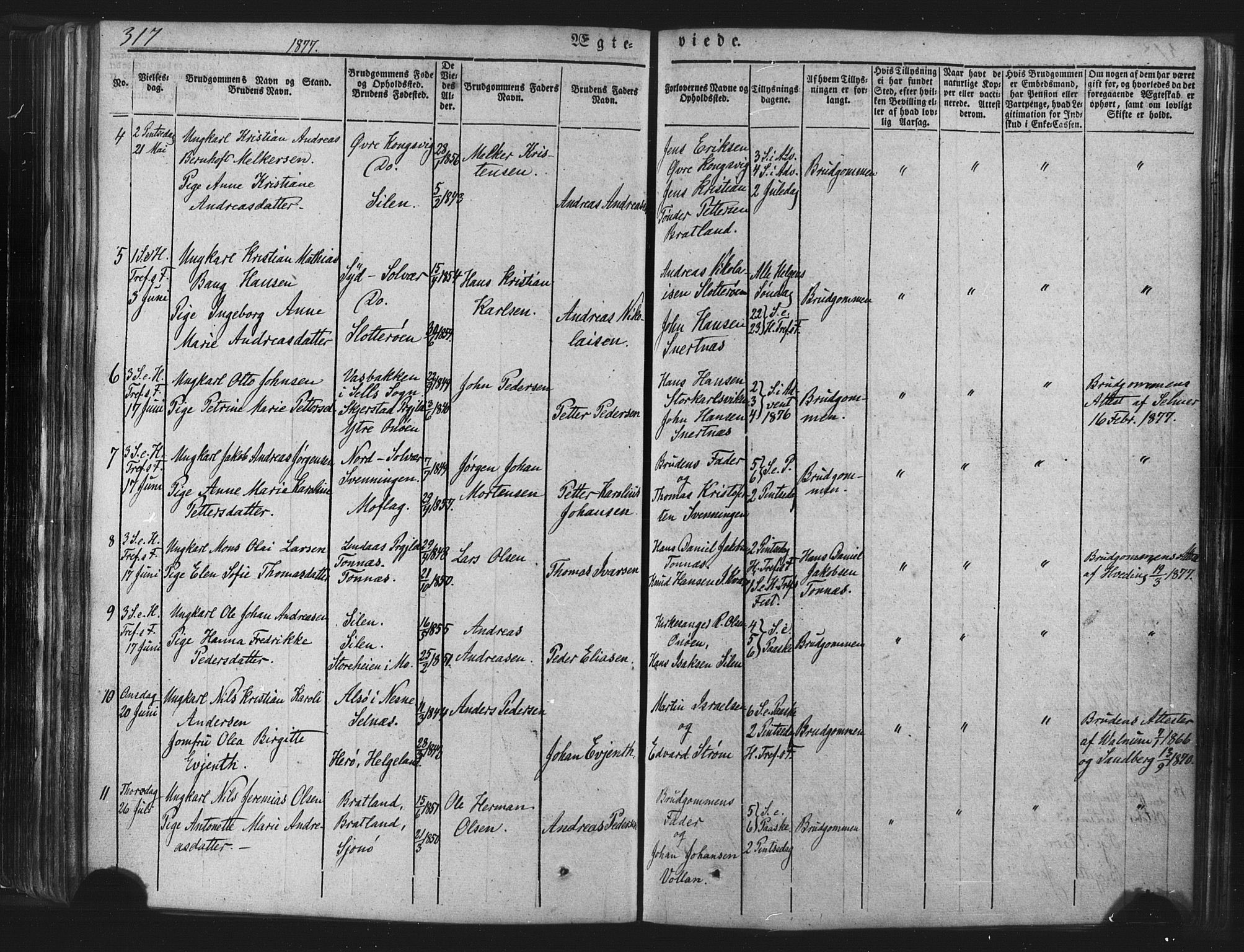 Ministerialprotokoller, klokkerbøker og fødselsregistre - Nordland, AV/SAT-A-1459/839/L0567: Parish register (official) no. 839A04, 1863-1879, p. 317