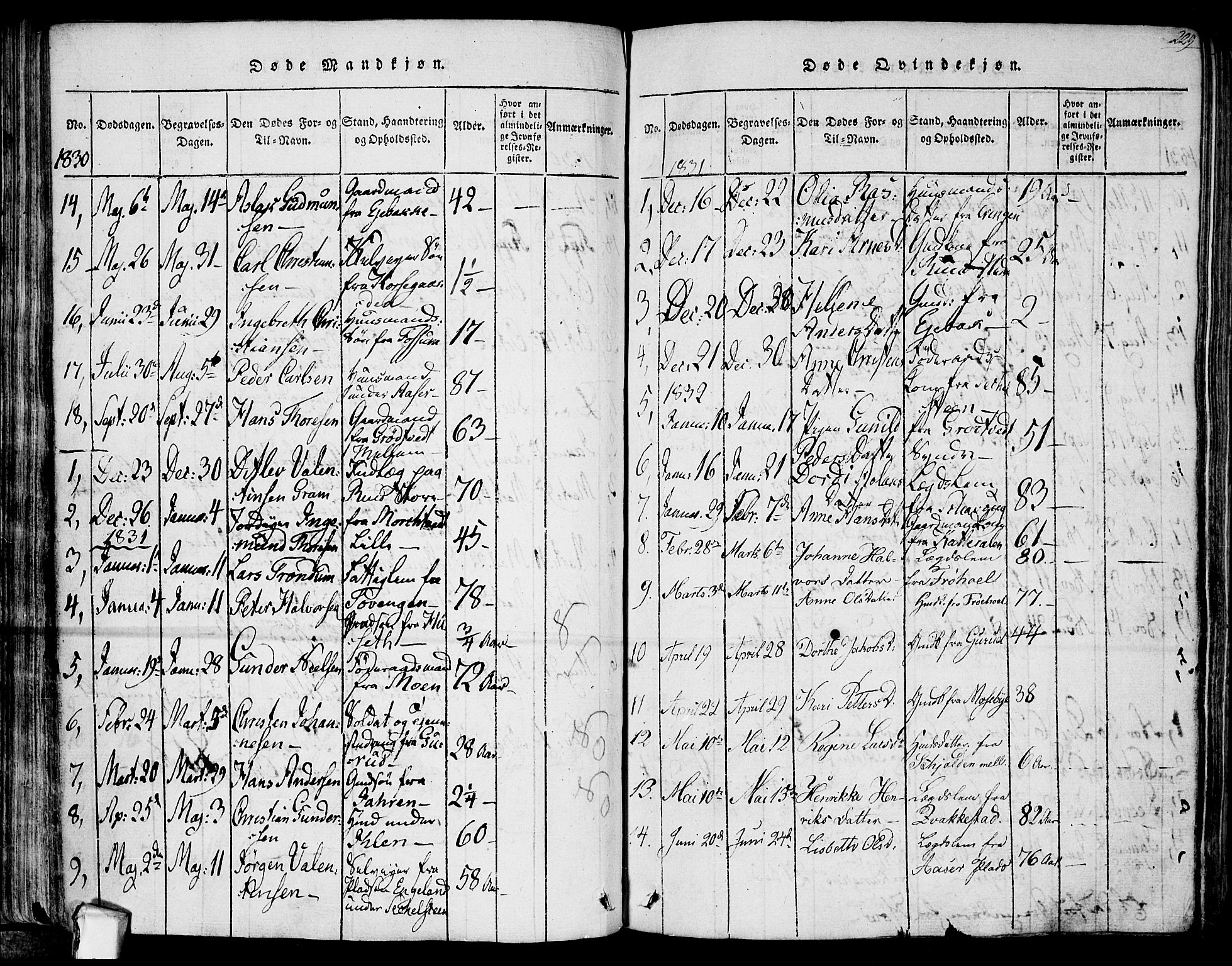 Askim prestekontor Kirkebøker, SAO/A-10900/F/Fa/L0004: Parish register (official) no. 4, 1817-1846, p. 228-229