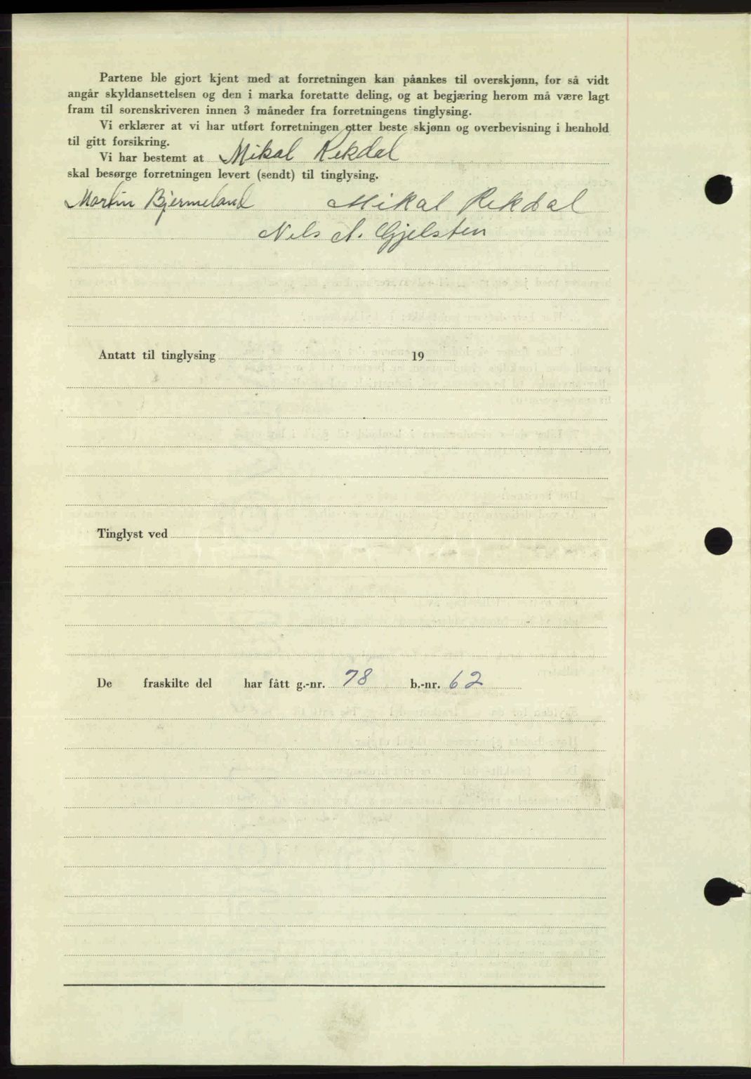 Romsdal sorenskriveri, AV/SAT-A-4149/1/2/2C: Mortgage book no. A26, 1948-1948, Diary no: : 1606/1948