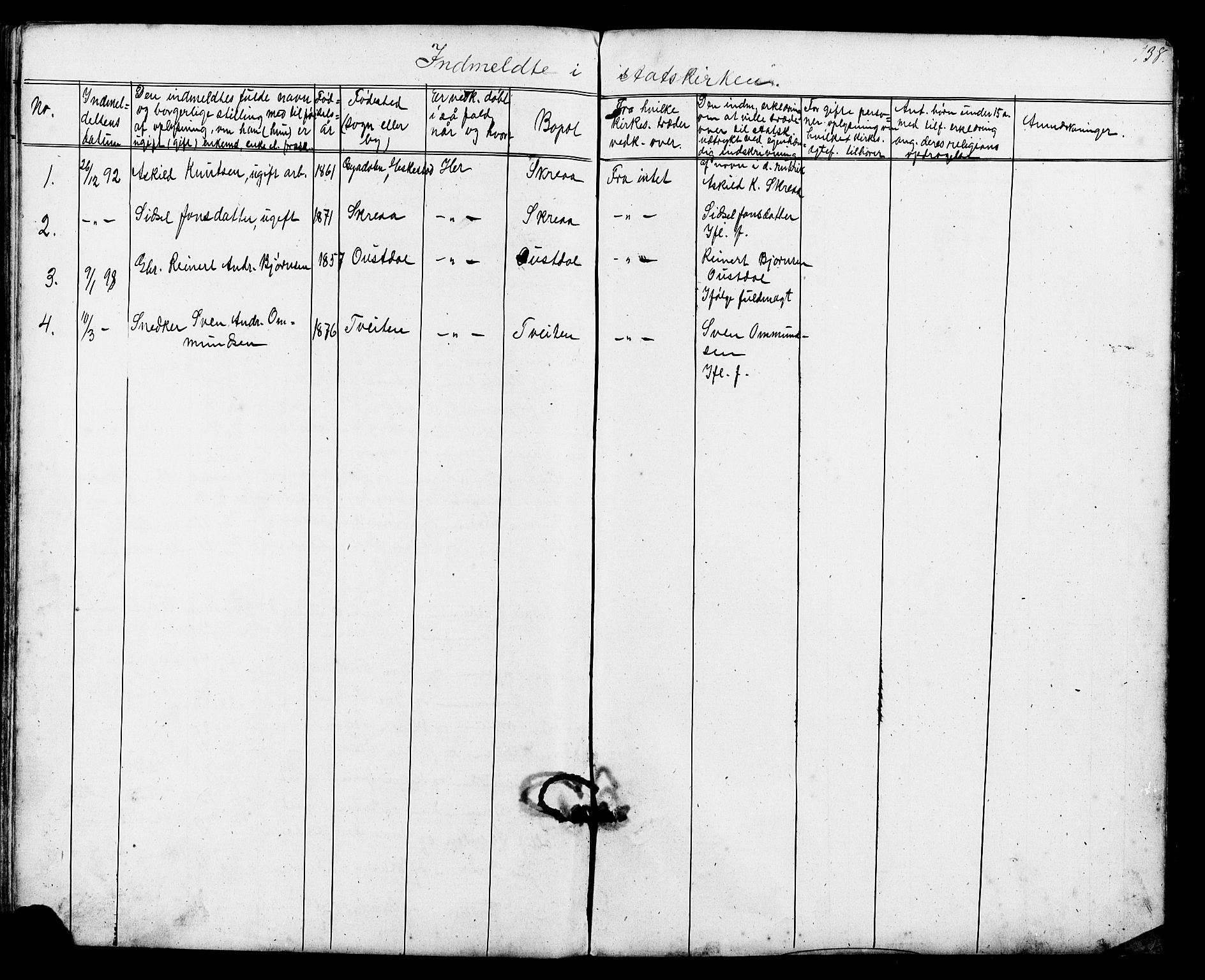 Sirdal sokneprestkontor, SAK/1111-0036/F/Fb/Fba/L0001: Parish register (copy) no. B 1, 1872-1905, p. 138