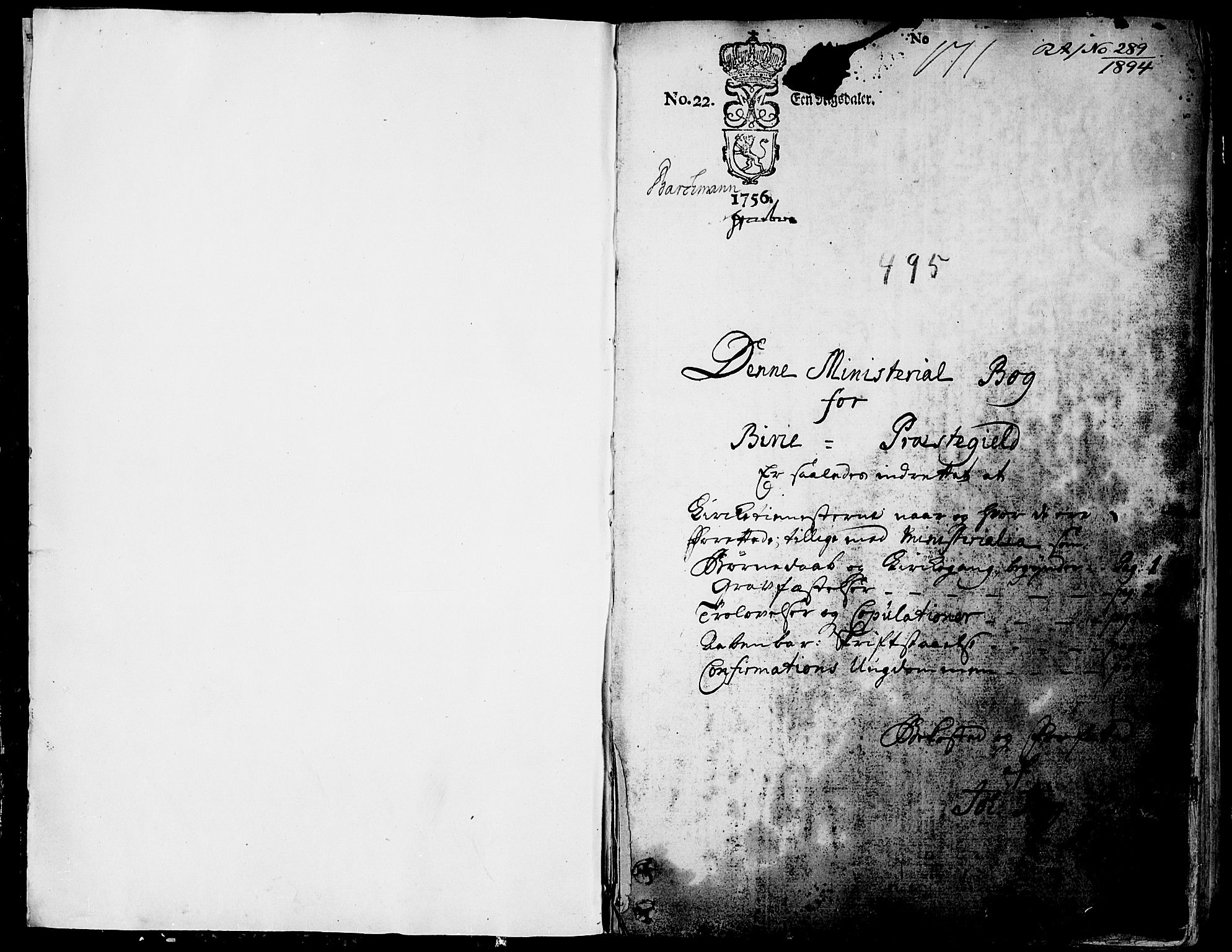 Biri prestekontor, AV/SAH-PREST-096/H/Ha/Haa/L0002: Parish register (official) no. 2, 1754-1789