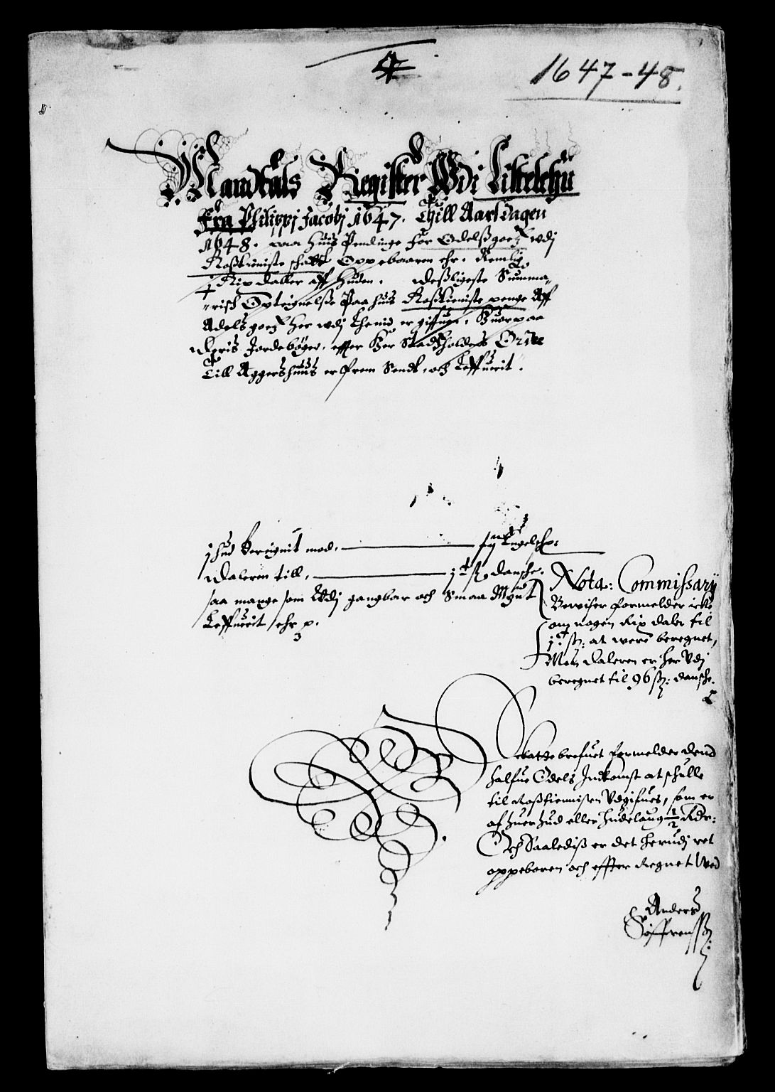 Rentekammeret inntil 1814, Reviderte regnskaper, Lensregnskaper, RA/EA-5023/R/Rb/Rbr/L0017: Lista len, 1646-1649