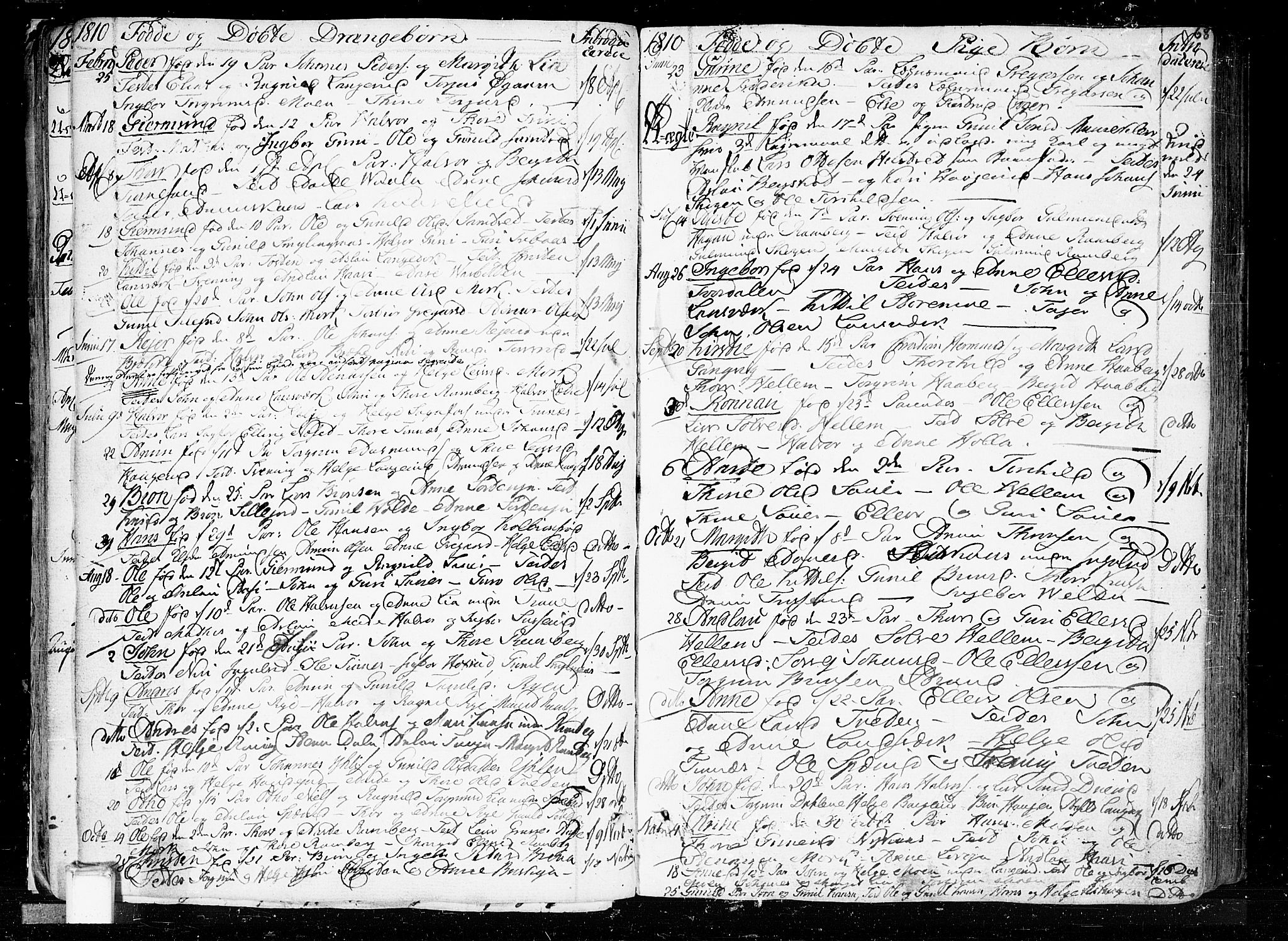 Heddal kirkebøker, SAKO/A-268/F/Fa/L0004: Parish register (official) no. I 4, 1784-1814, p. 68