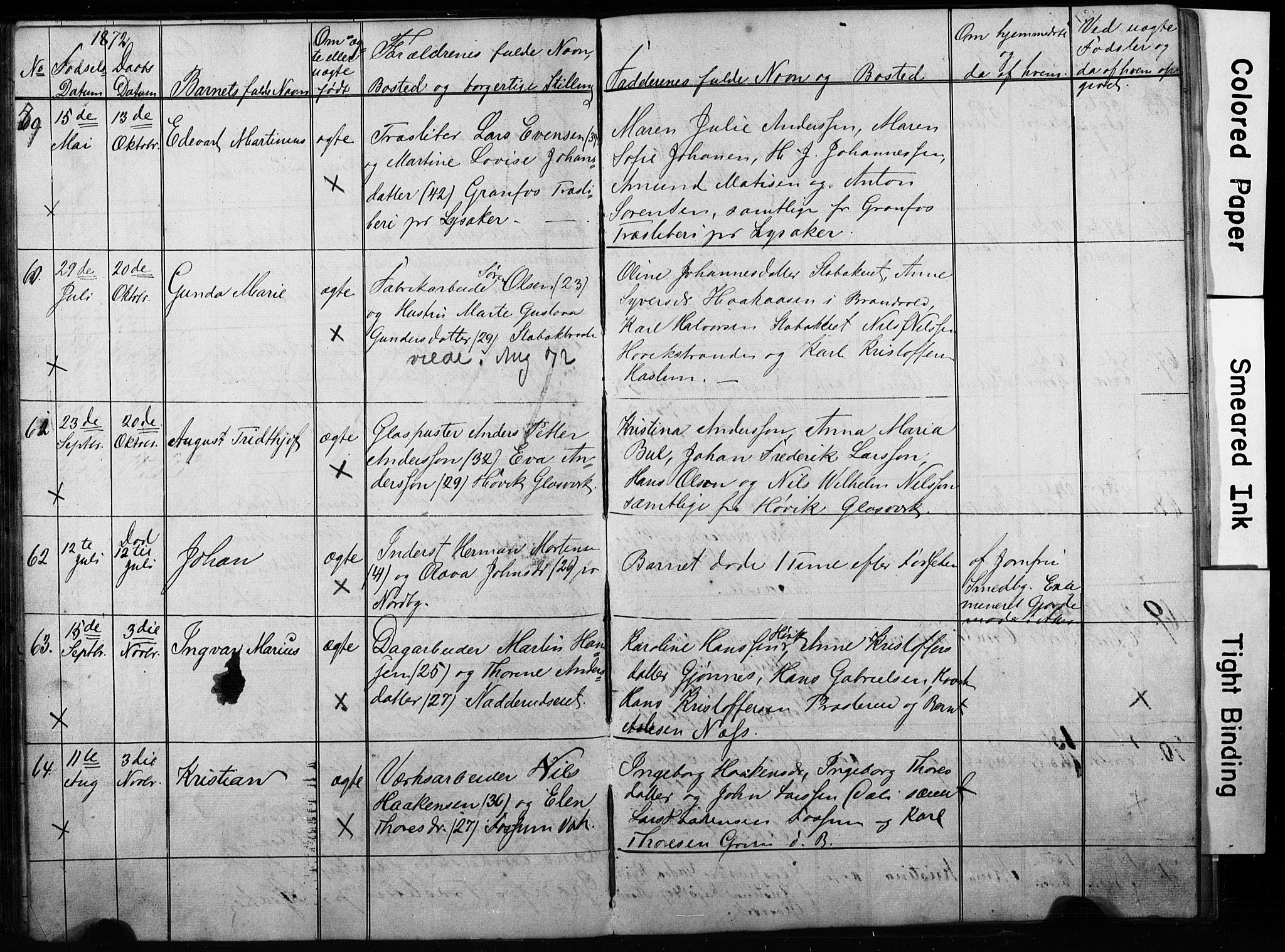 Asker prestekontor Kirkebøker, AV/SAO-A-10256a/G/Gc/L0001: Parish register (copy) no. III 1, 1854-1873