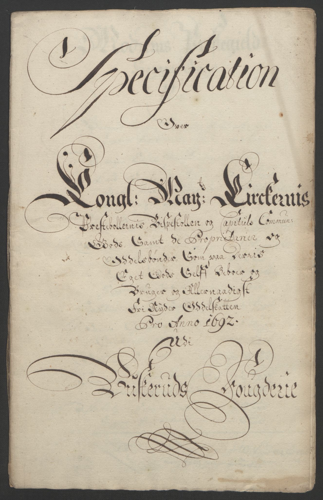 Rentekammeret inntil 1814, Reviderte regnskaper, Fogderegnskap, RA/EA-4092/R25/L1681: Fogderegnskap Buskerud, 1691-1692, p. 495