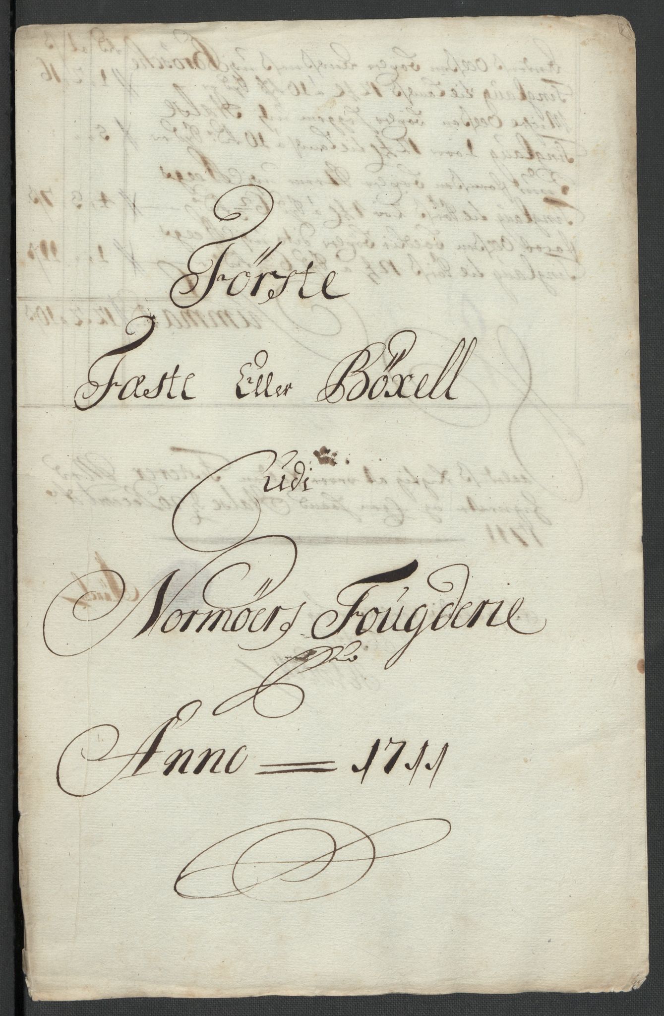 Rentekammeret inntil 1814, Reviderte regnskaper, Fogderegnskap, RA/EA-4092/R56/L3745: Fogderegnskap Nordmøre, 1711, p. 331